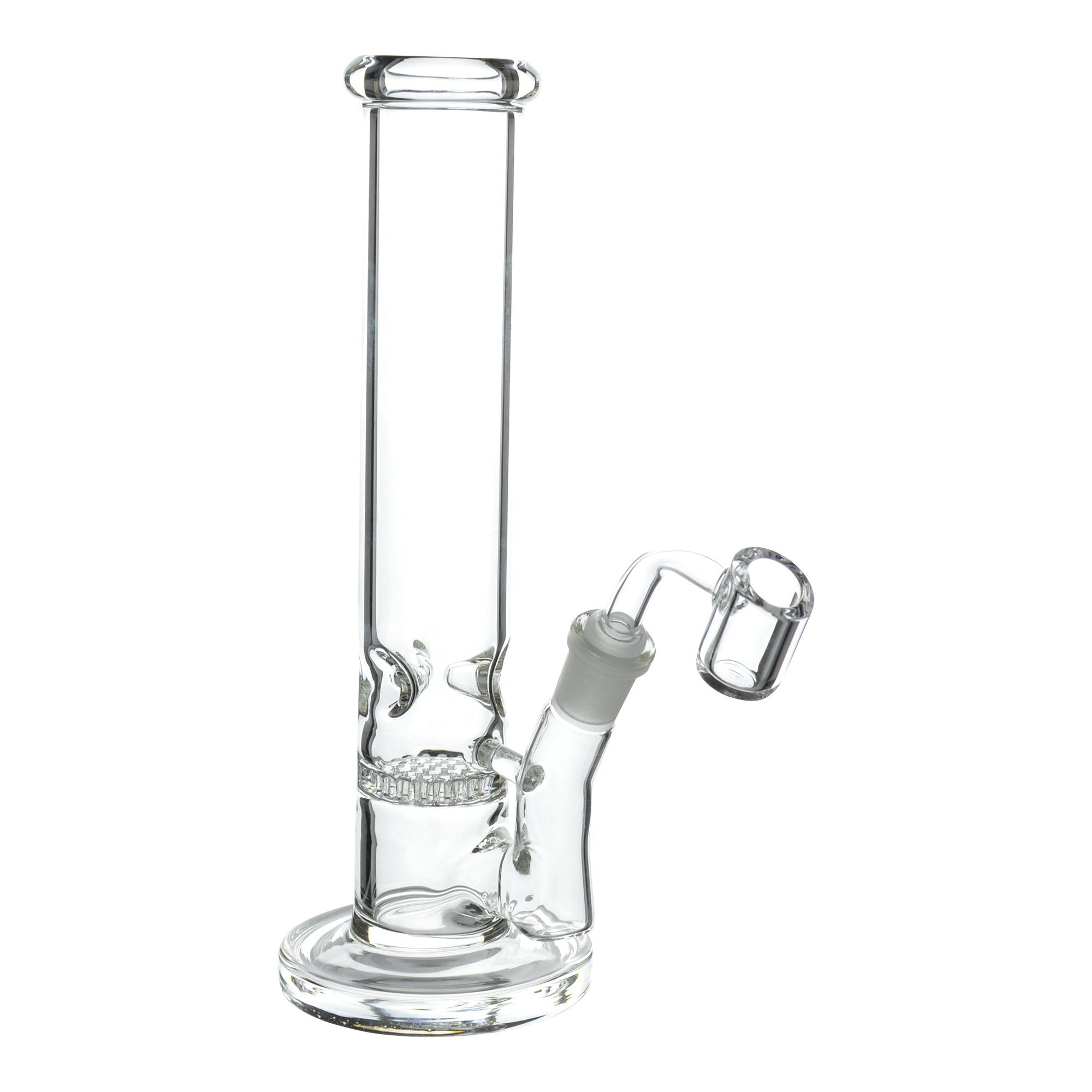 Single Honeycomb Straight Tube Dab Rig - 9in - Image 2