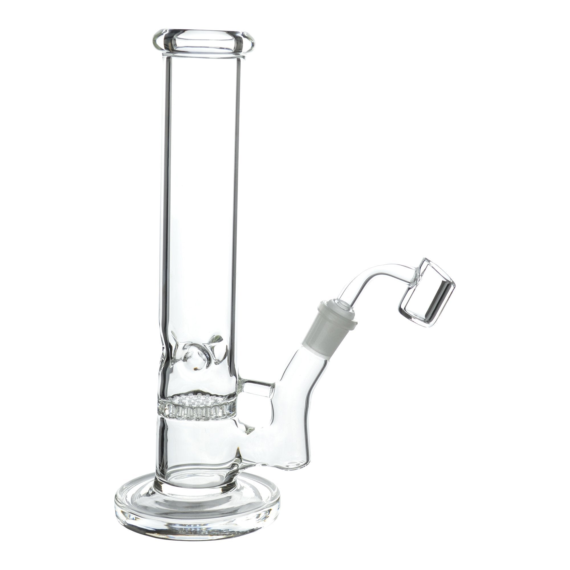 Single Honeycomb Straight Tube Dab Rig - 9in