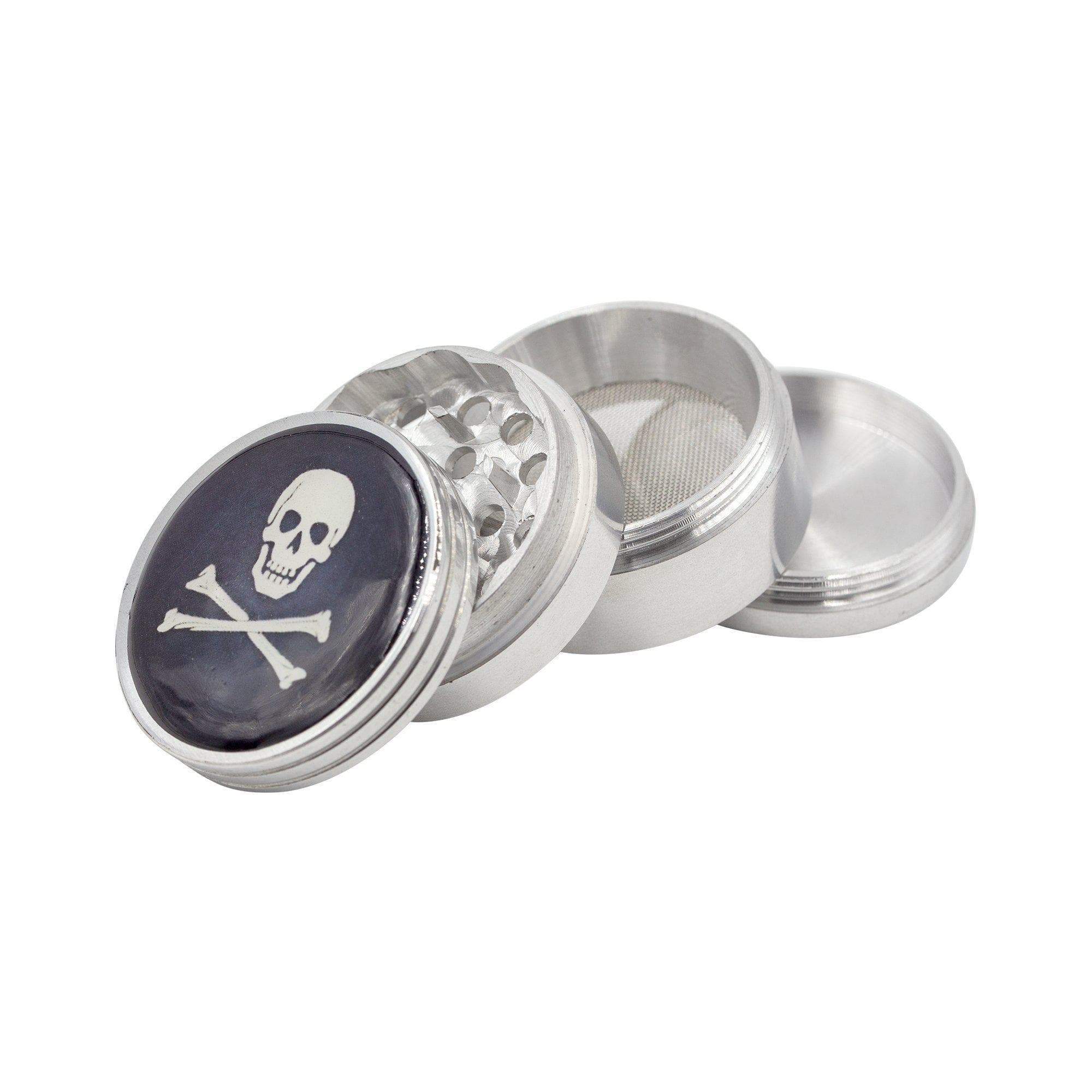 Skull Metal Herb Grinder - 4 Parts