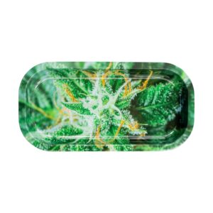 Strains AK-47 Metal Slim Rolling Tray - 8in