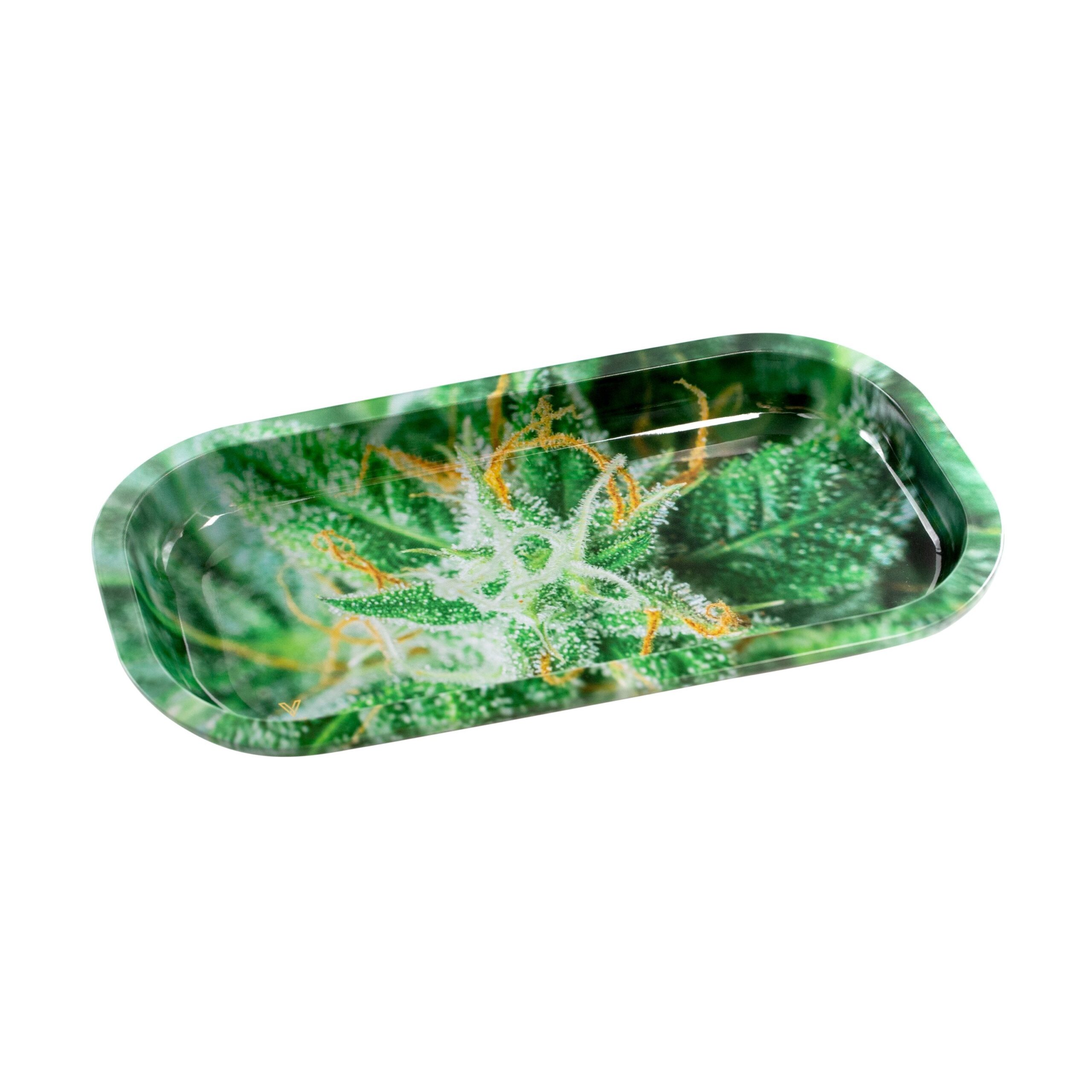 Strains AK-47 Metal Slim Rolling Tray - 8in - Image 2