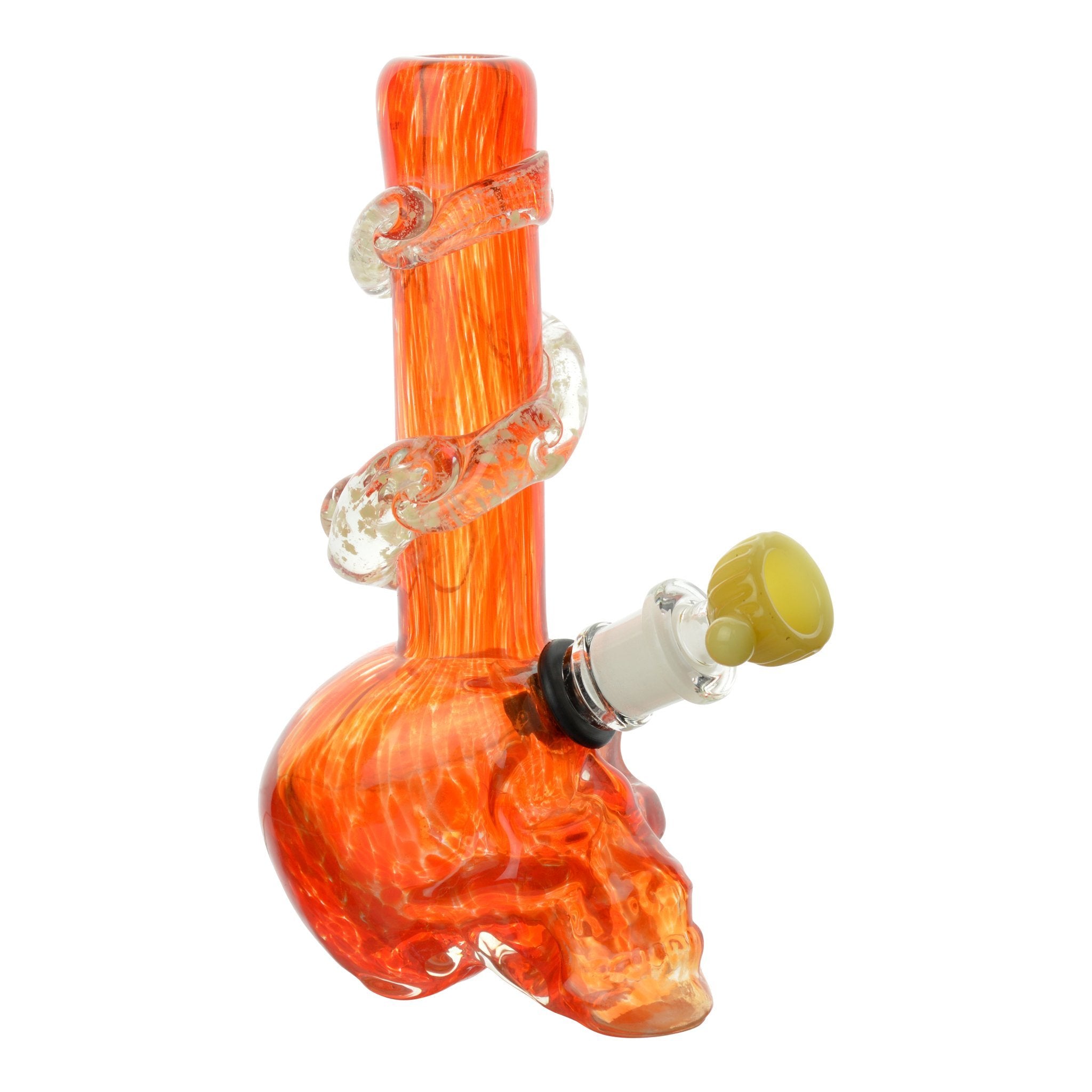 Small Dappled Skull Bong - 8in - Image 3