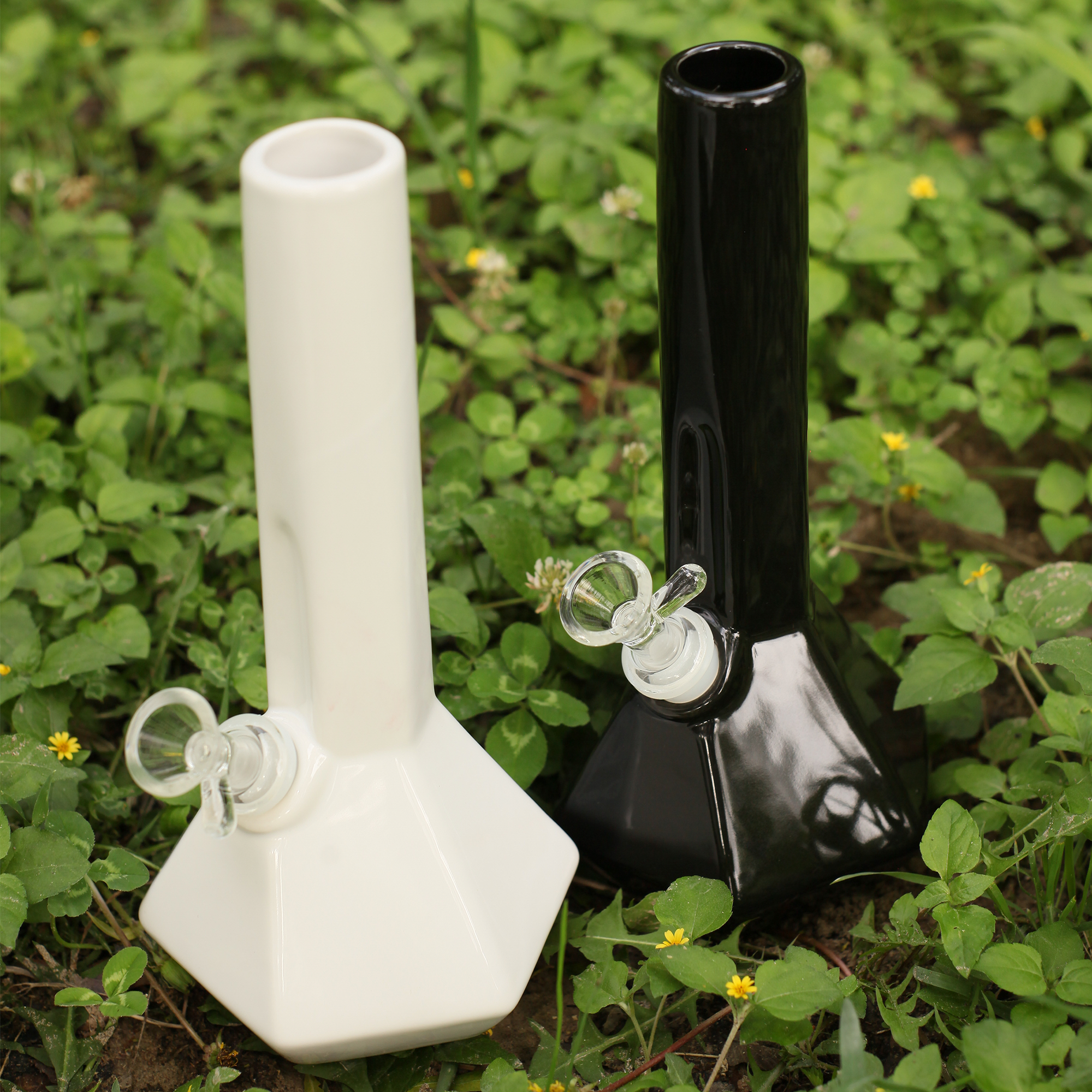 Solid Hexagonal Bong - 10in - Image 15