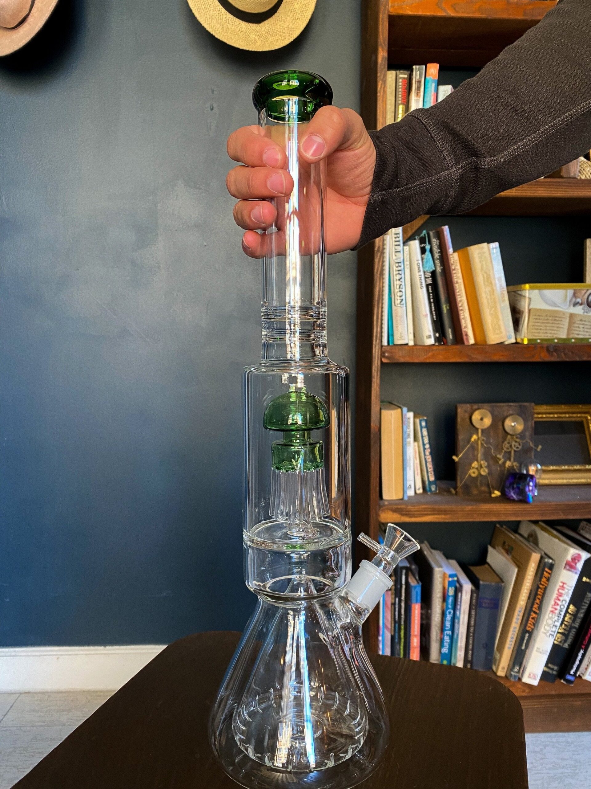 Sprouted Mushroom Perc Bong - 18in - Image 5