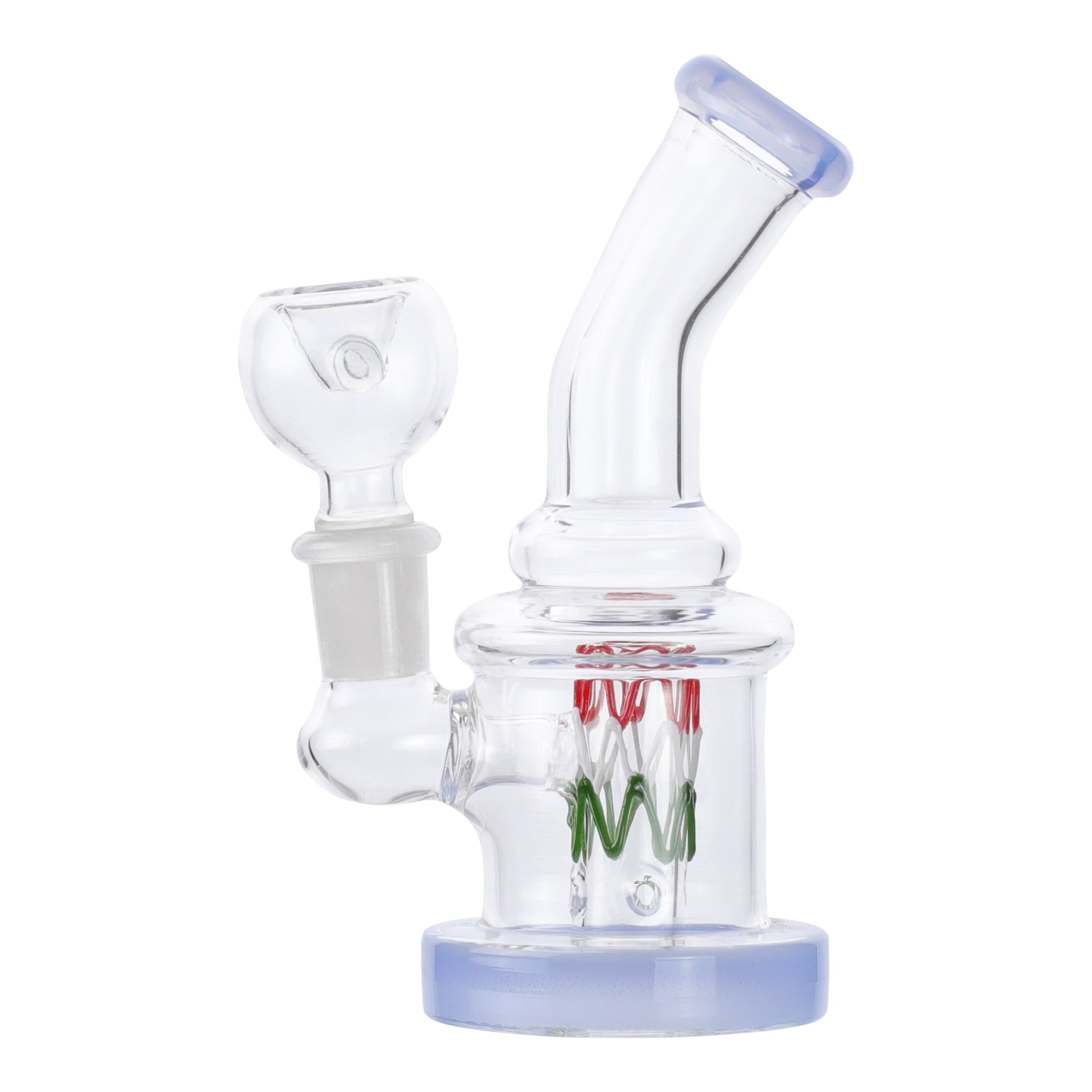 Squiggle Perc Mini Bong - 5in - Image 3