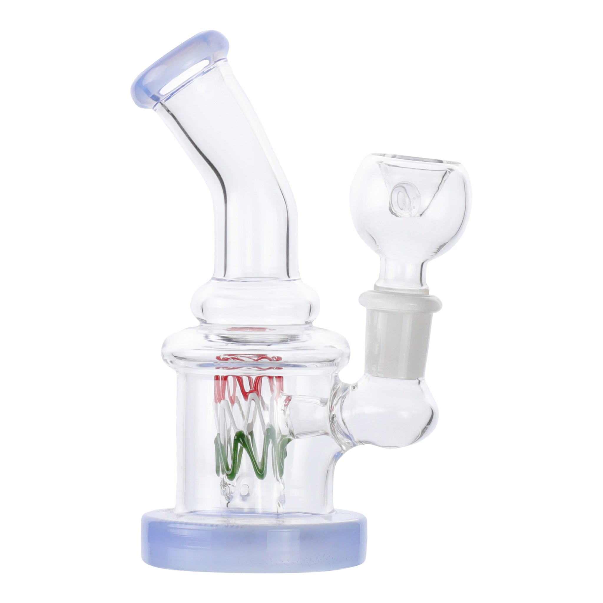 Squiggle Perc Mini Bong - 5in