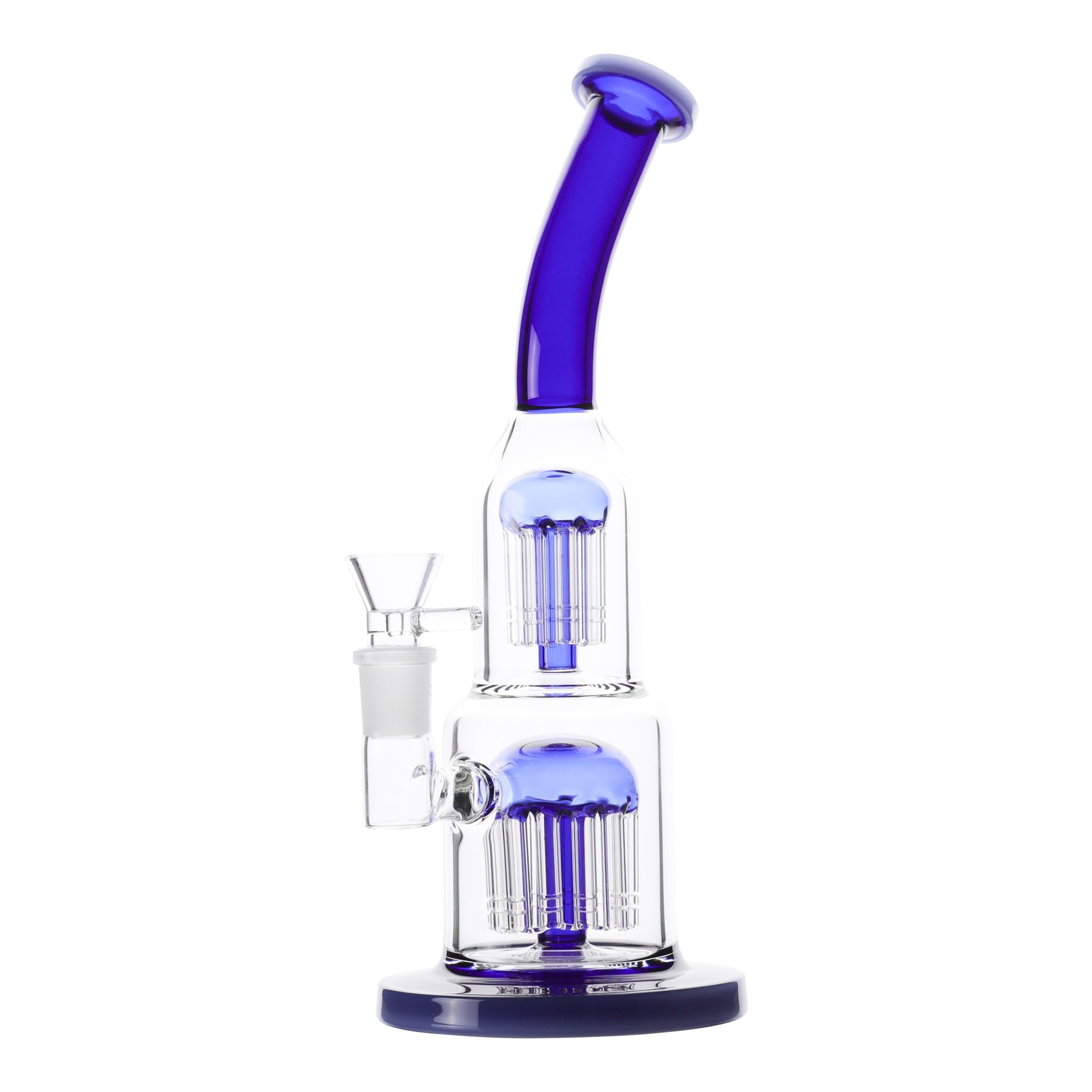 Stacked Jelly Fish Perc Bong - 12in - Image 3