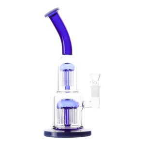 Stacked Jelly Fish Perc Bong - 12in