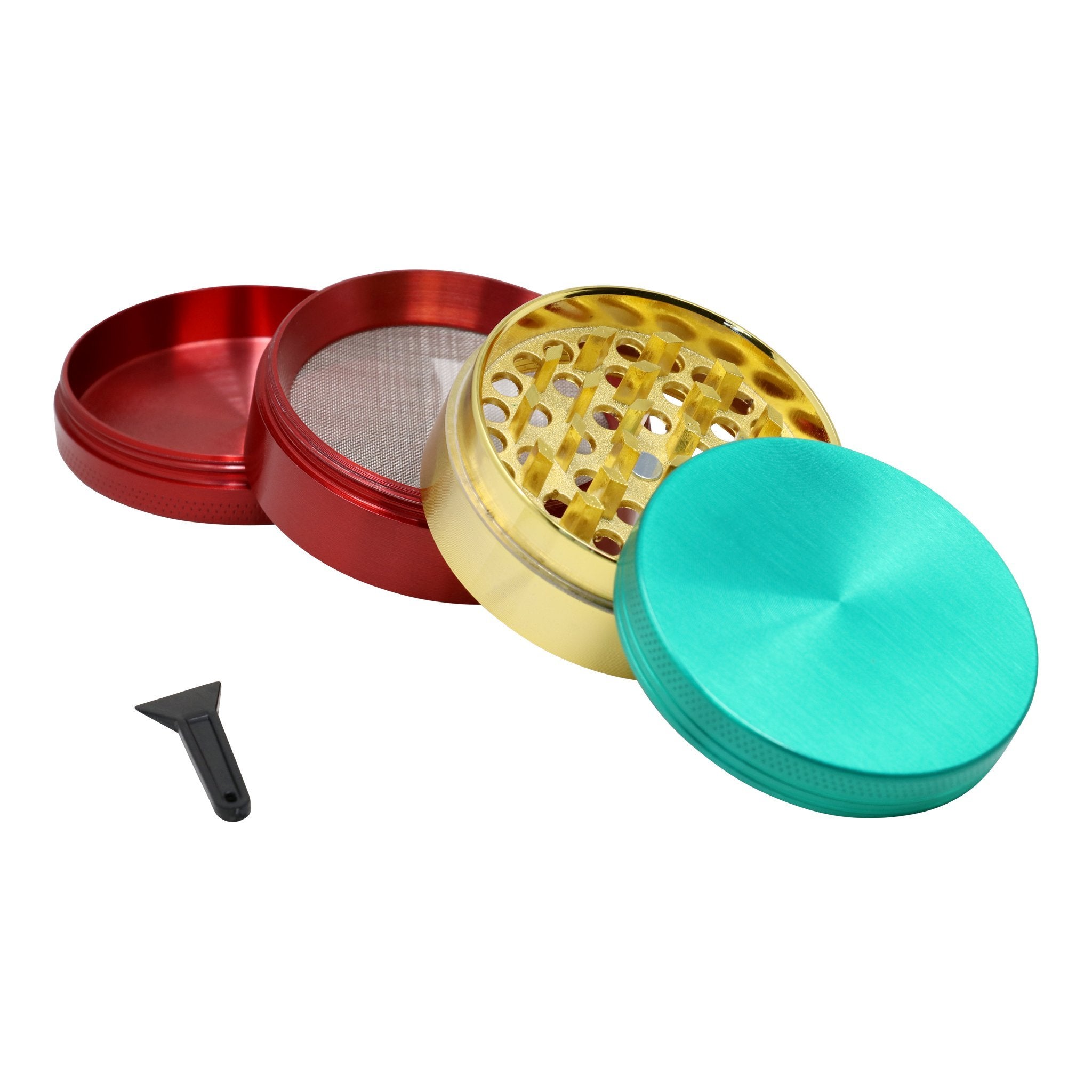 Striped Rasta Grinder - 50mm - Image 2