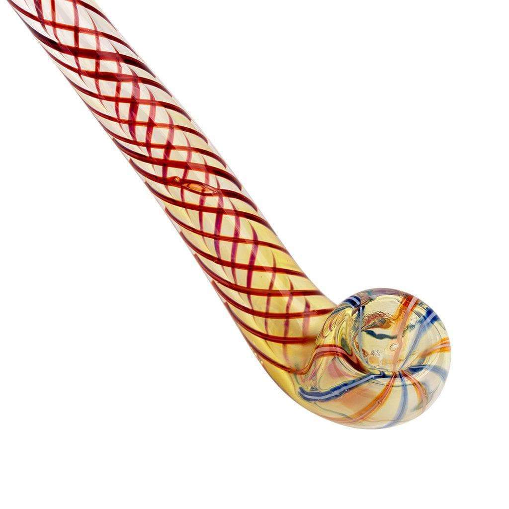 Striped Sherlock Pipe - 8.5in - Image 3