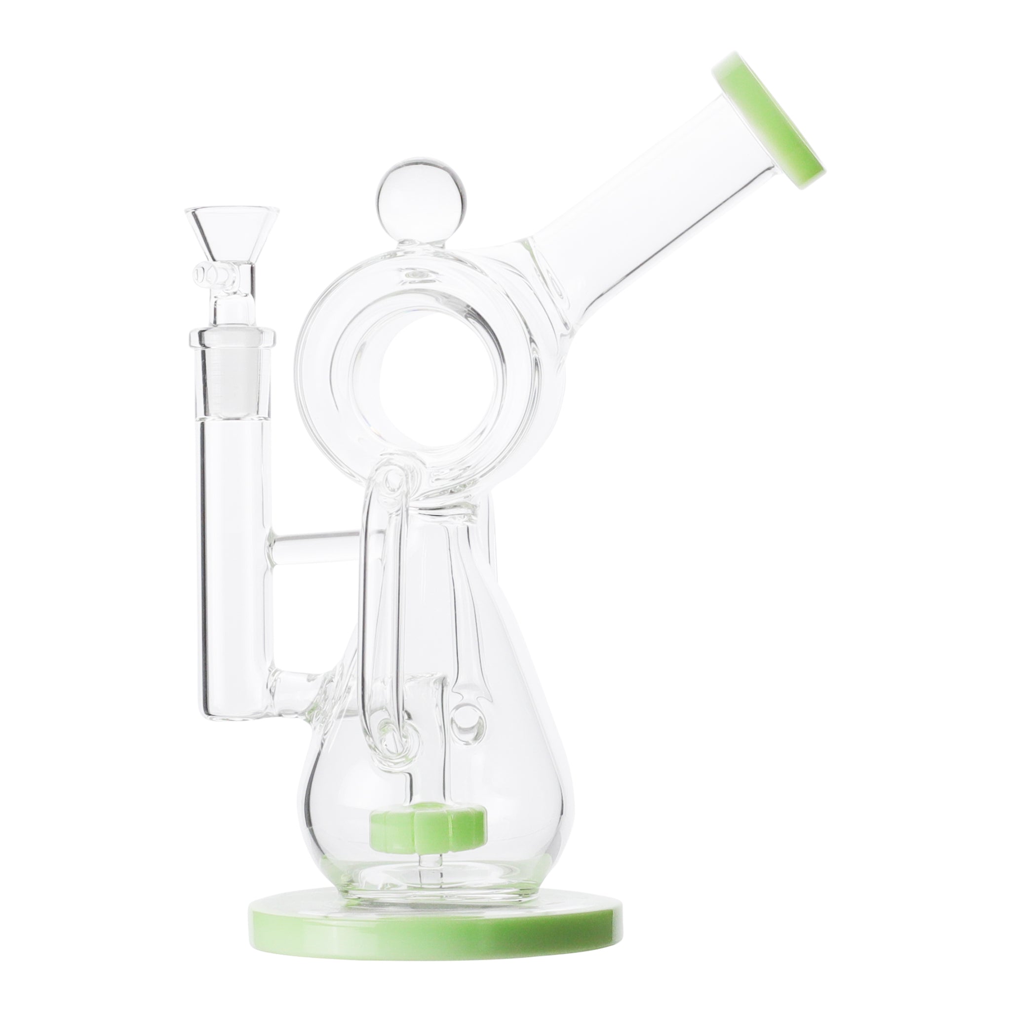 Teardrop Matrix Perc Bong - 9in - Image 2