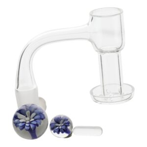 Terp Vacuum Male Quartz Banger Floral Set - 5in