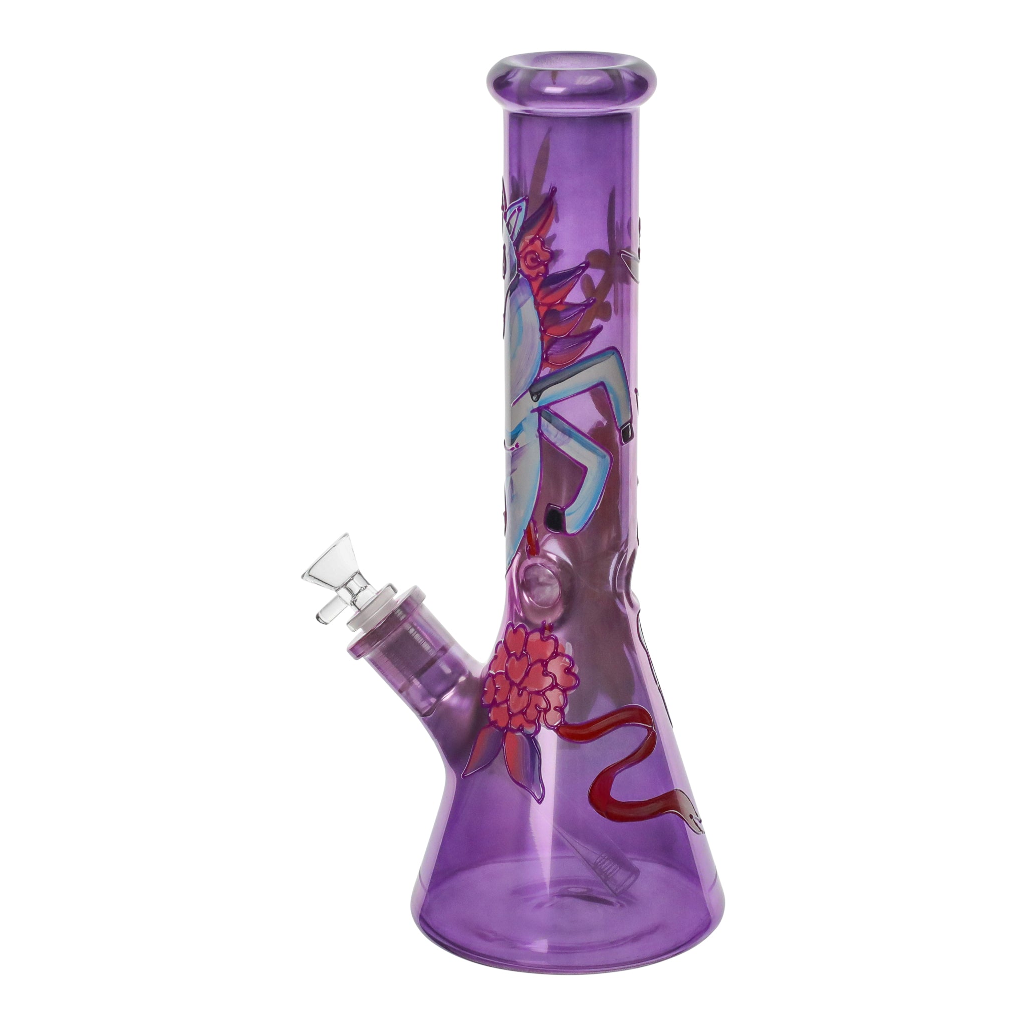 The Glowing Graphic Beaker Bong - 14in - Image 3