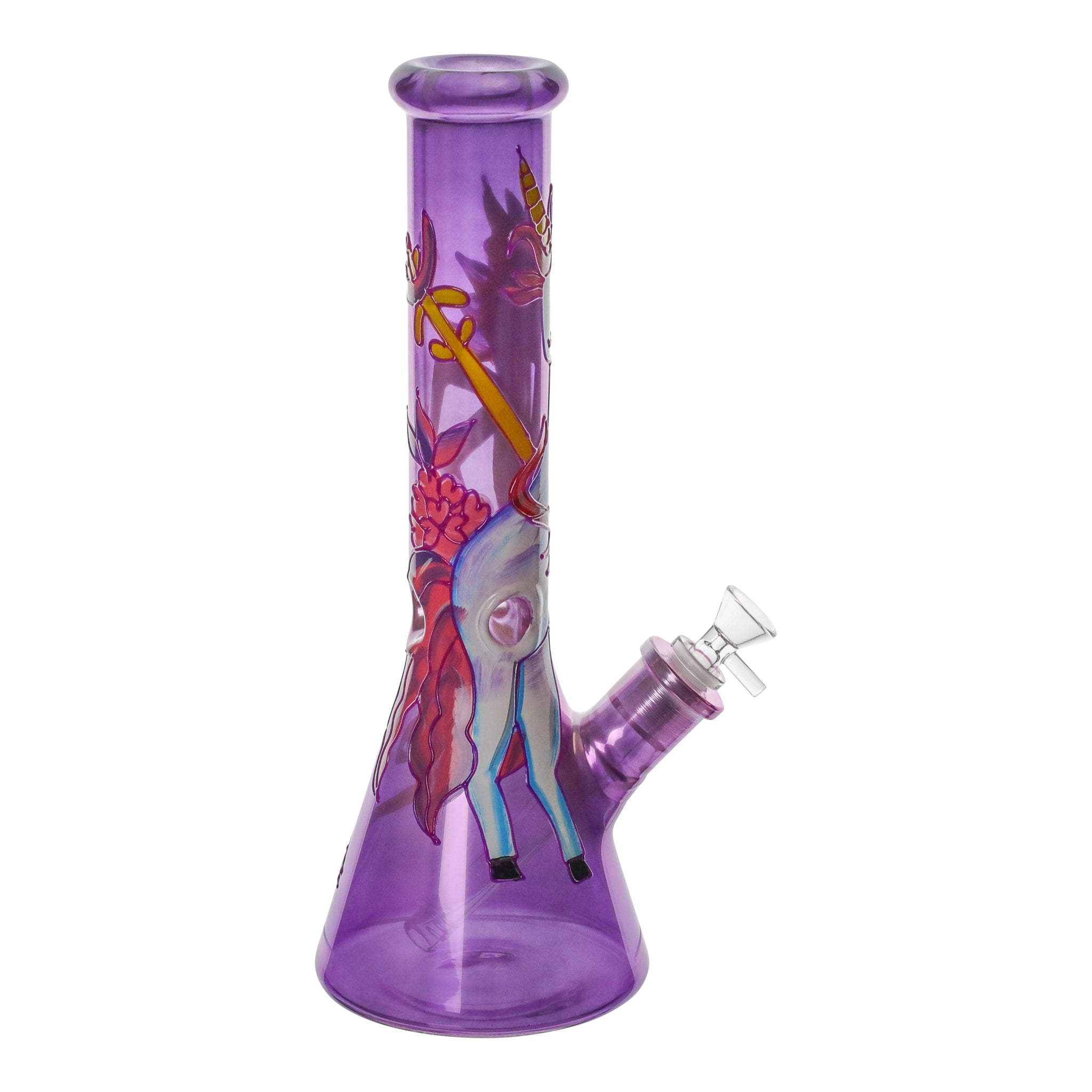 The Glowing Graphic Beaker Bong - 14in - Image 2