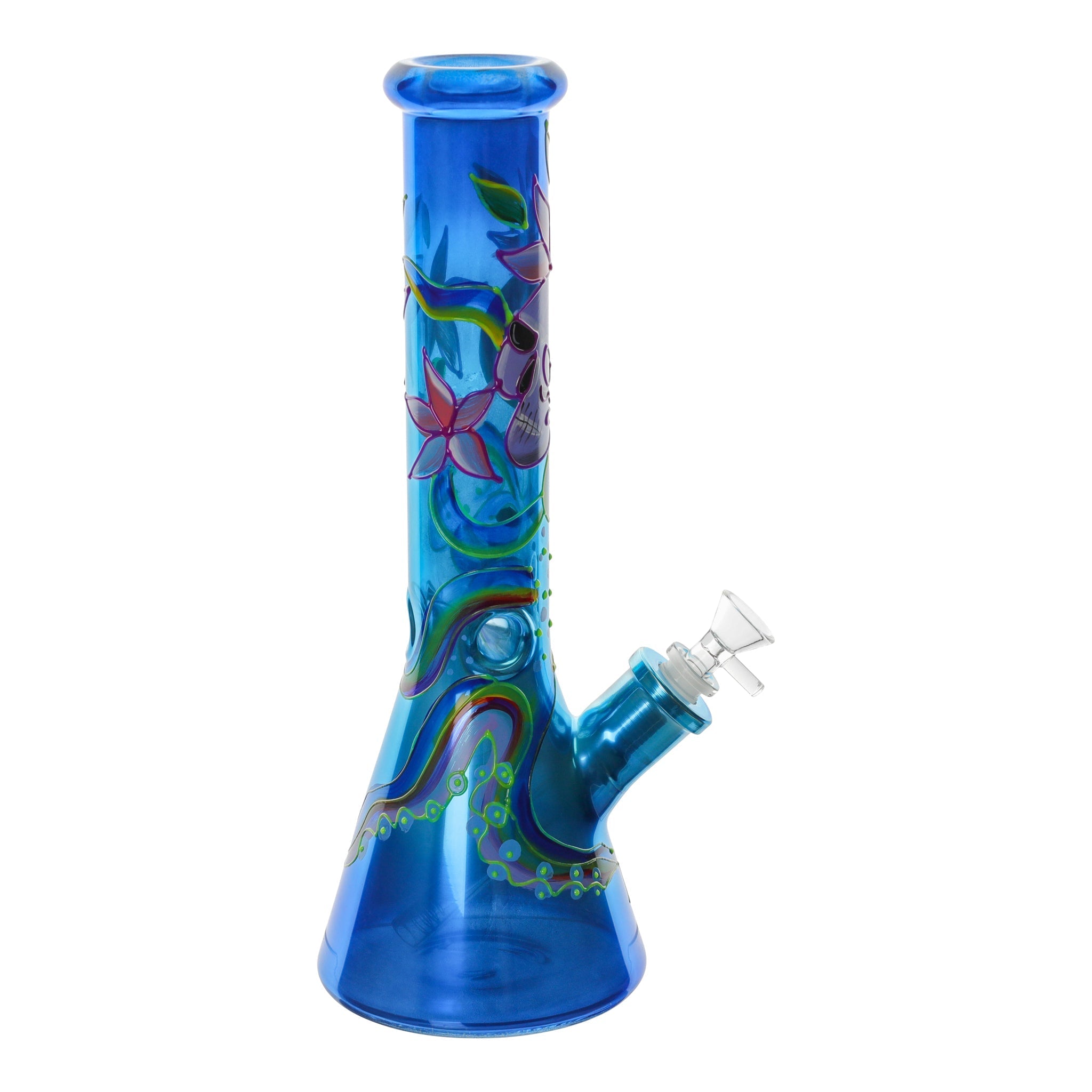 The Glowing Graphic Beaker Bong - 14in - Image 9