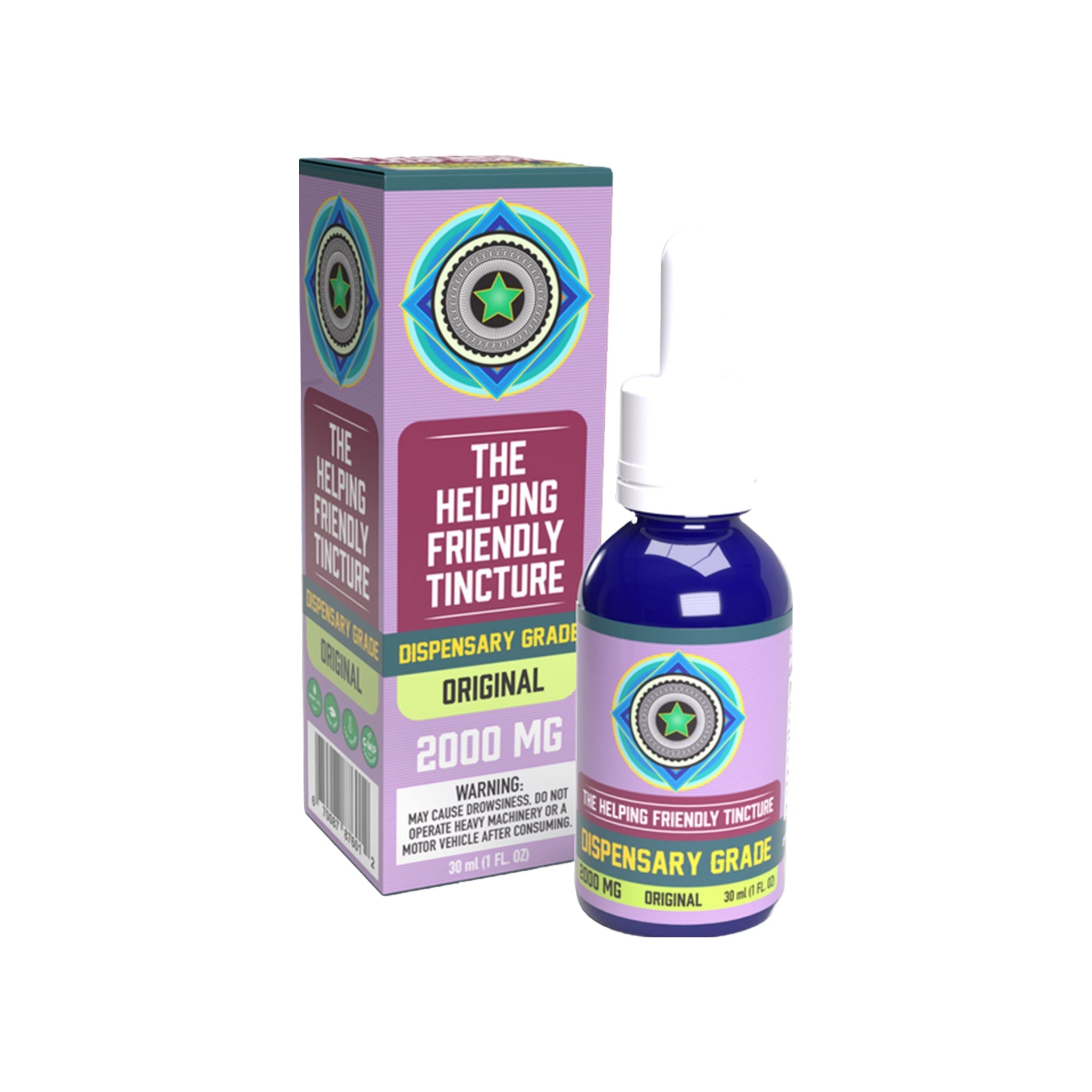 The Helping Friendly Dispensary Grade Tincture - 2000mg