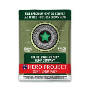 The Hero Project Full Spectrum CBD Soft Chews - 300mg