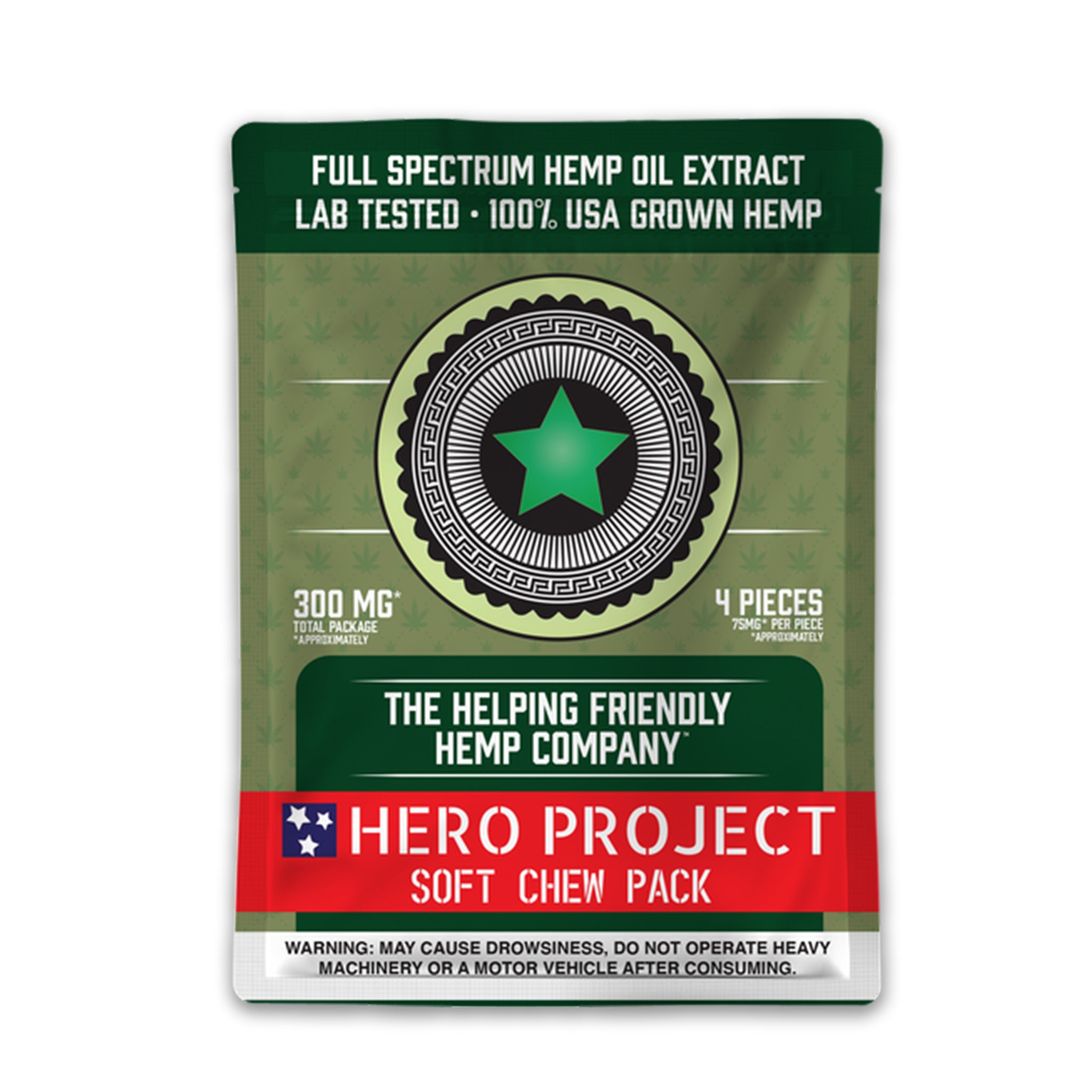 The Hero Project Full Spectrum CBD Soft Chews - 300mg