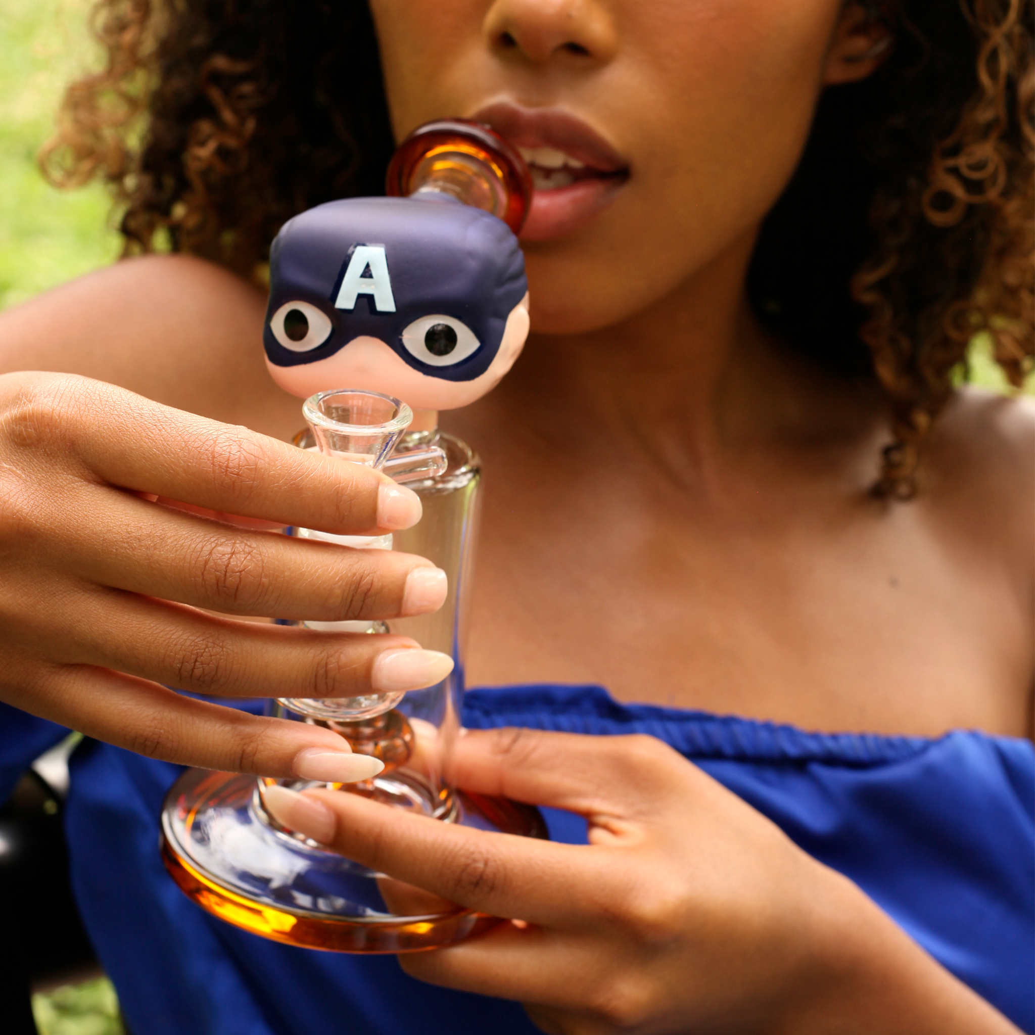 The Super Hero Bobble Bong - 8 inches glass bong - Image 6