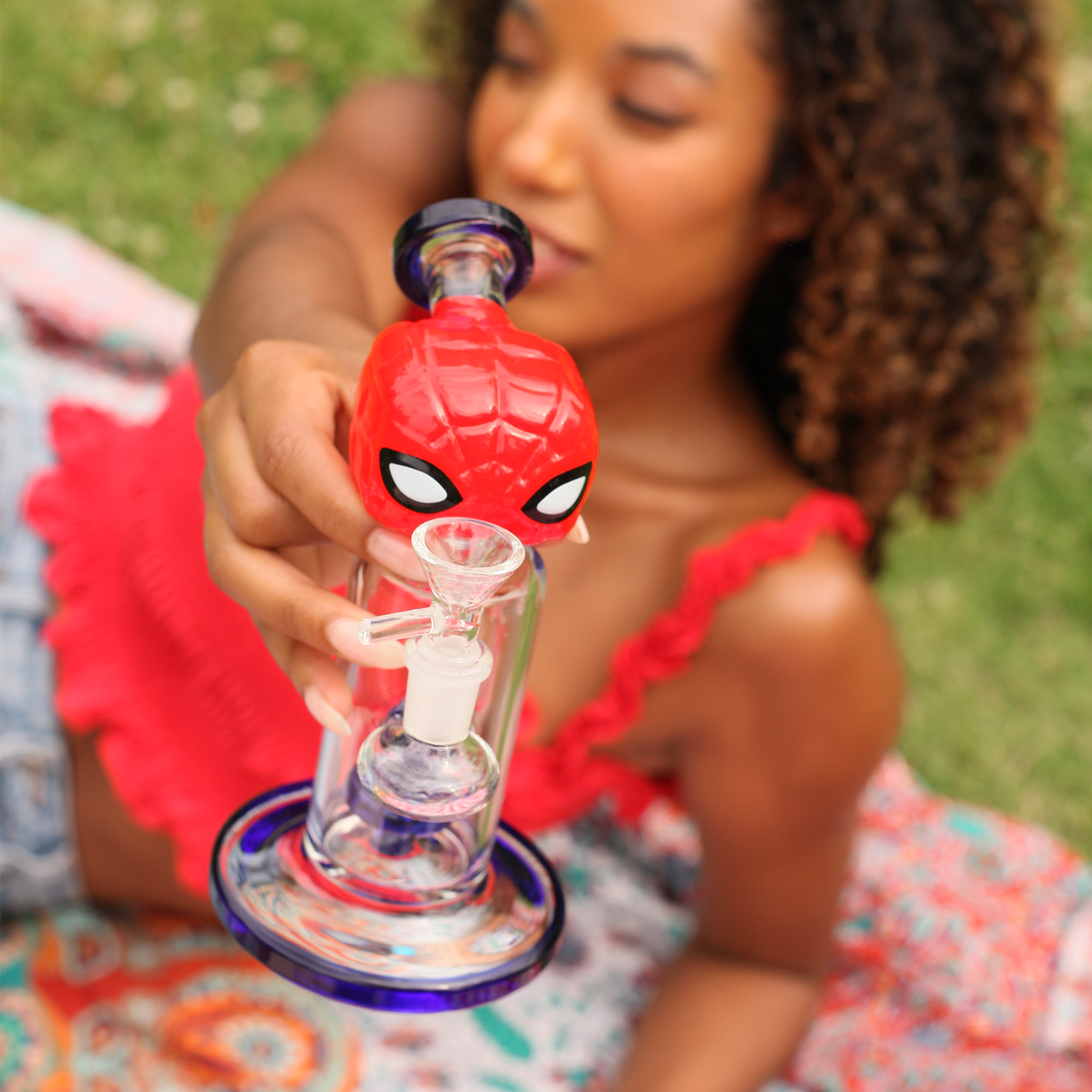 The Super Hero Bobble Bong - 8 inches glass bong - Image 9