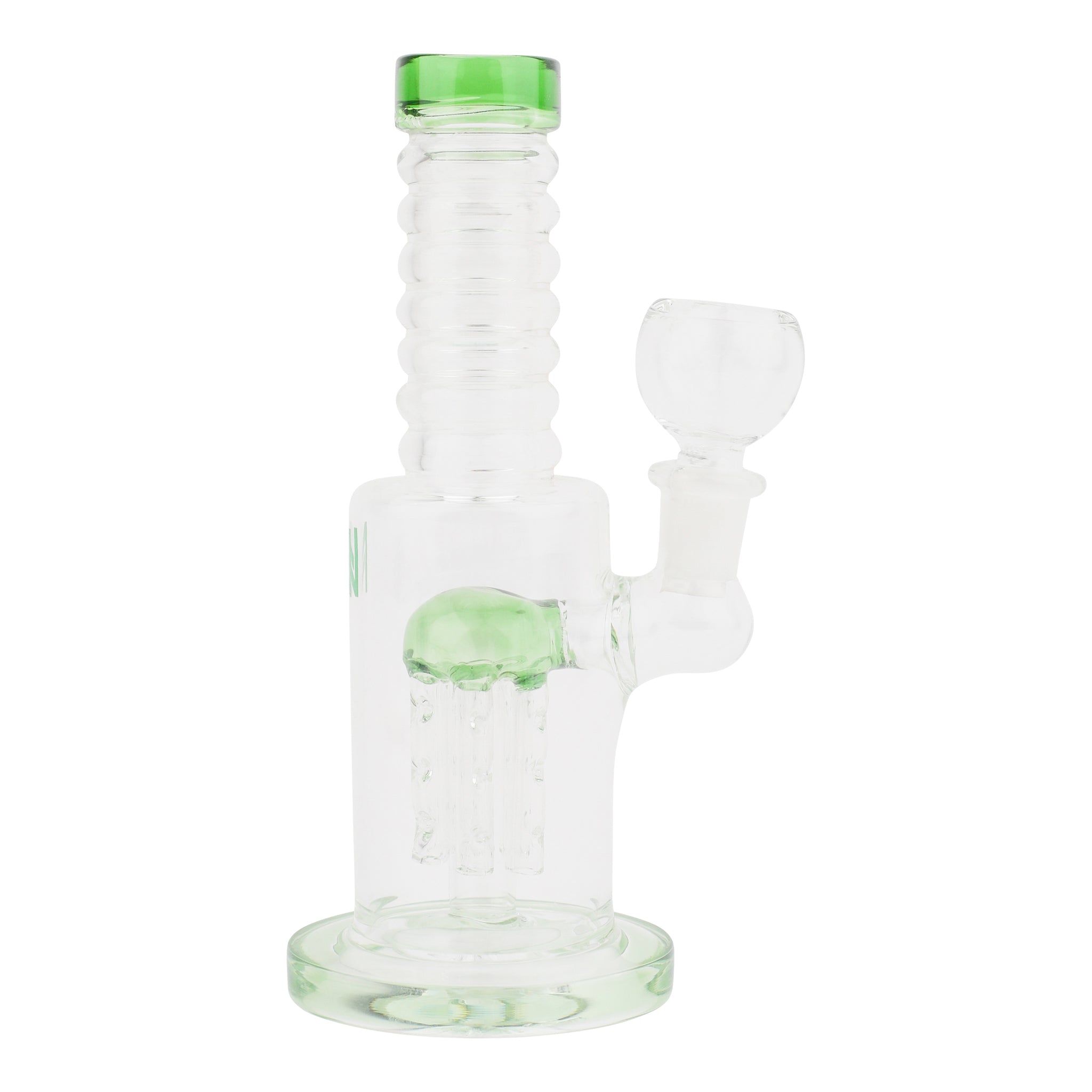 Threaded Tube Perc Bong - 7in - Image 2
