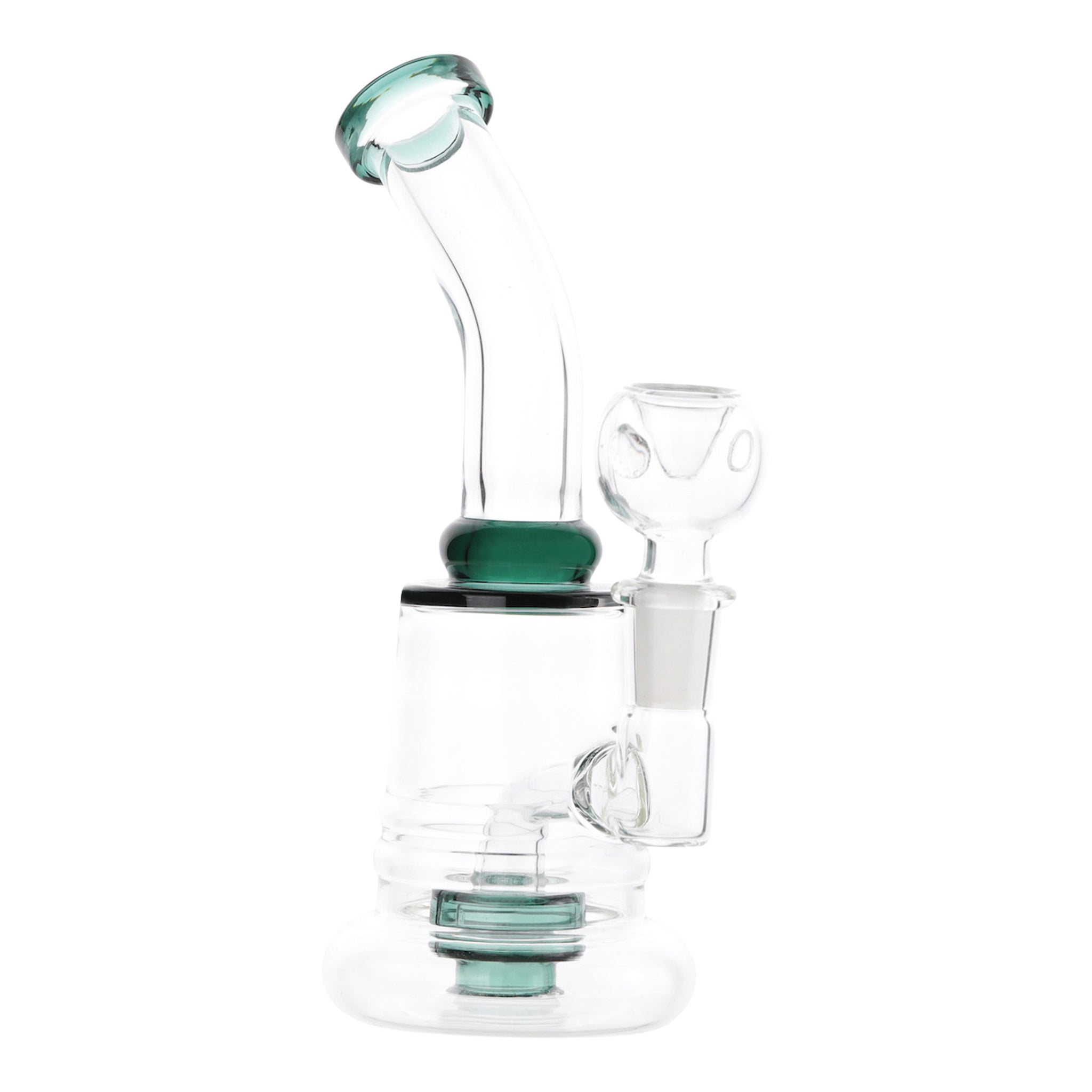Tilted Disc Perc Bong - 7in - Image 2
