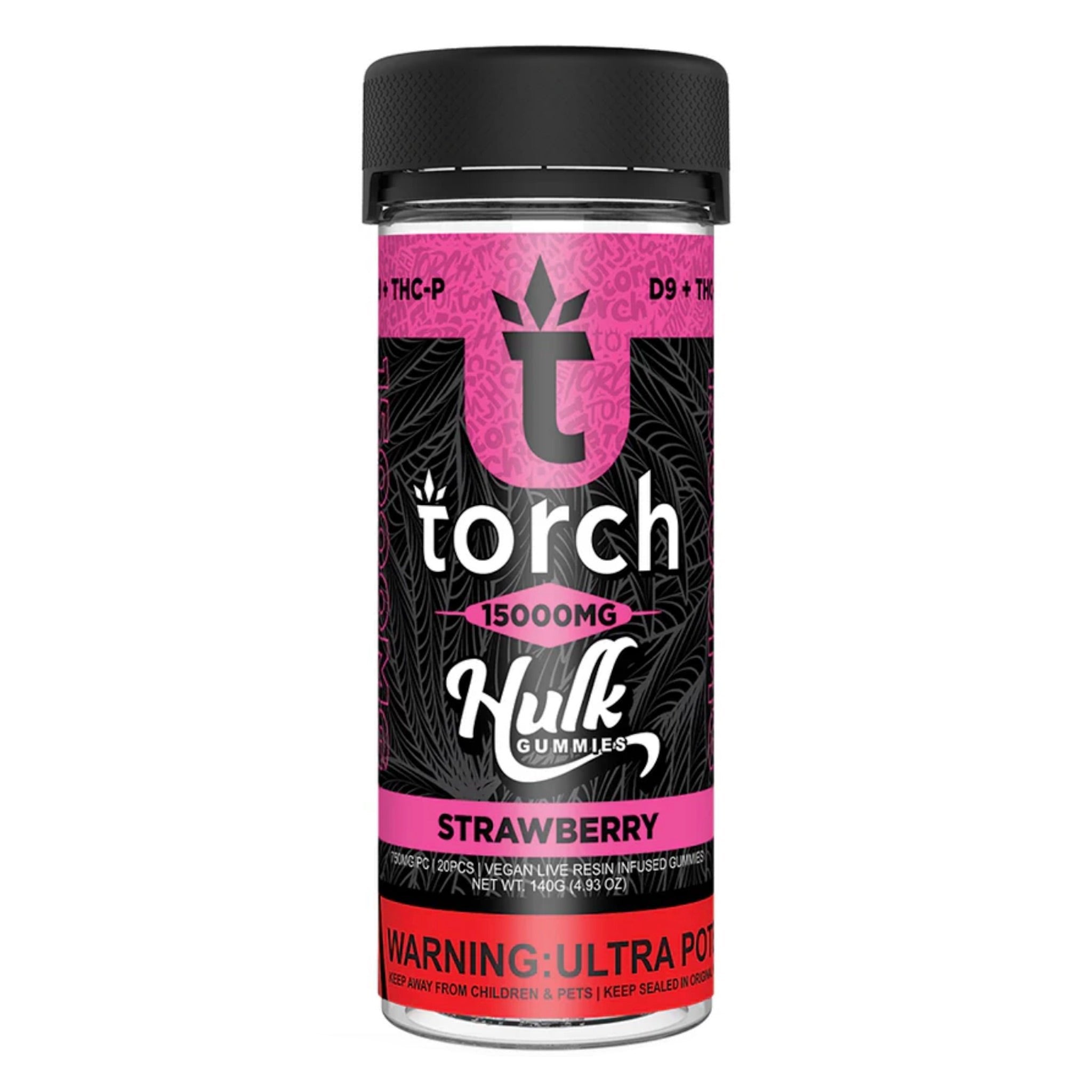 Torch Hulk Strawberry Gummies - 15000mg