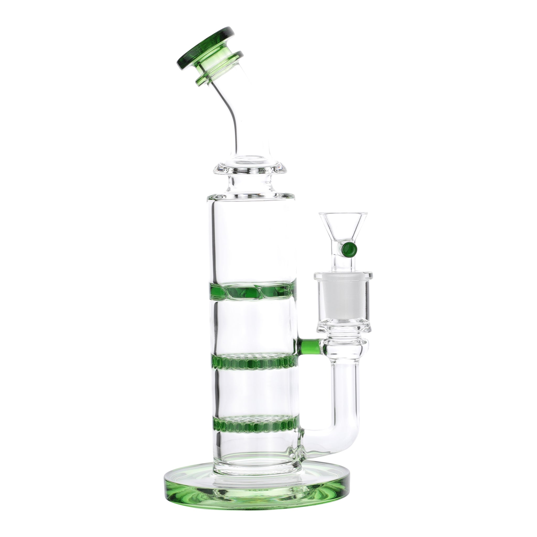 Triple Disc Jockey Bong - 8in - Image 5