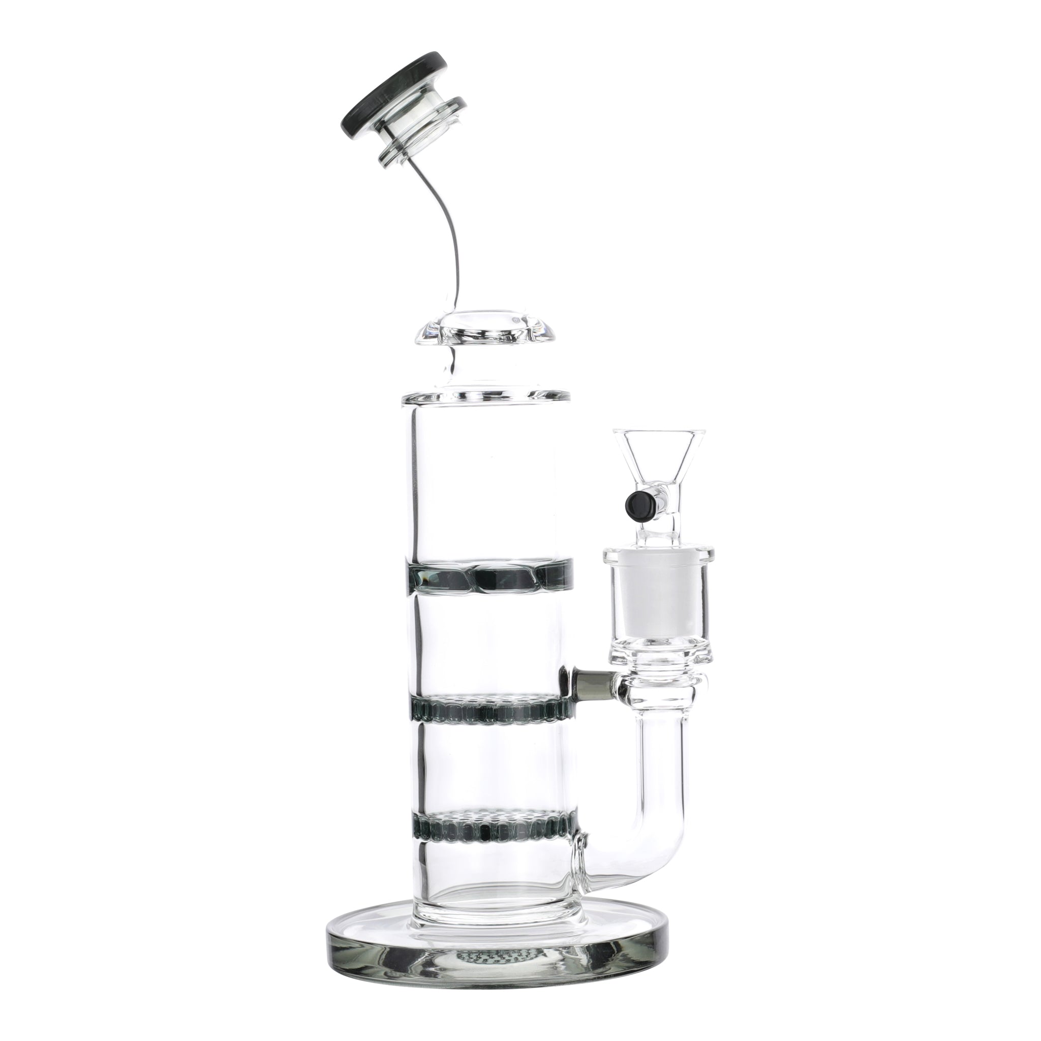 Triple Disc Jockey Bong - 8in - Image 6