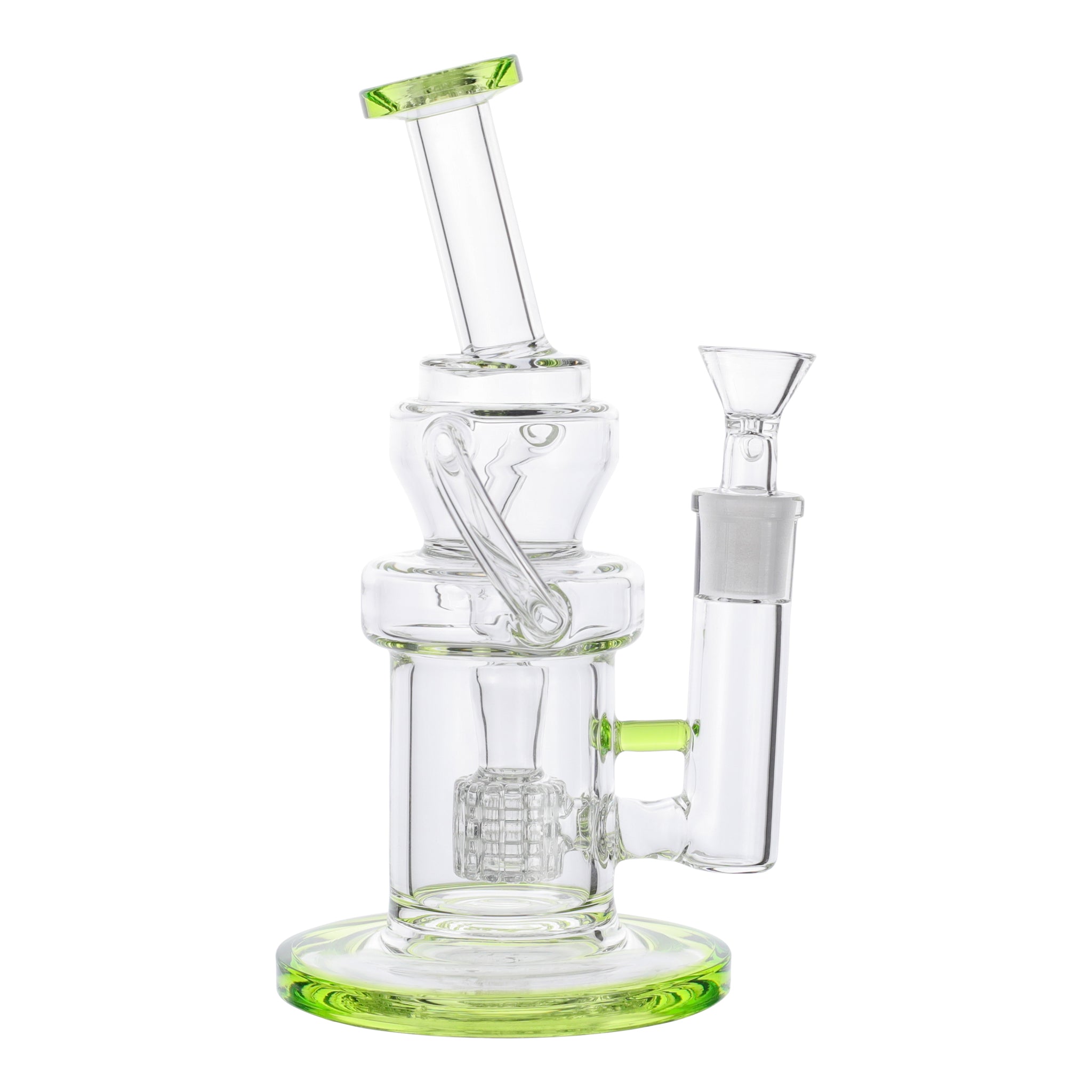 Tube Tied Matrix Perc Bong - 10in - Image 2