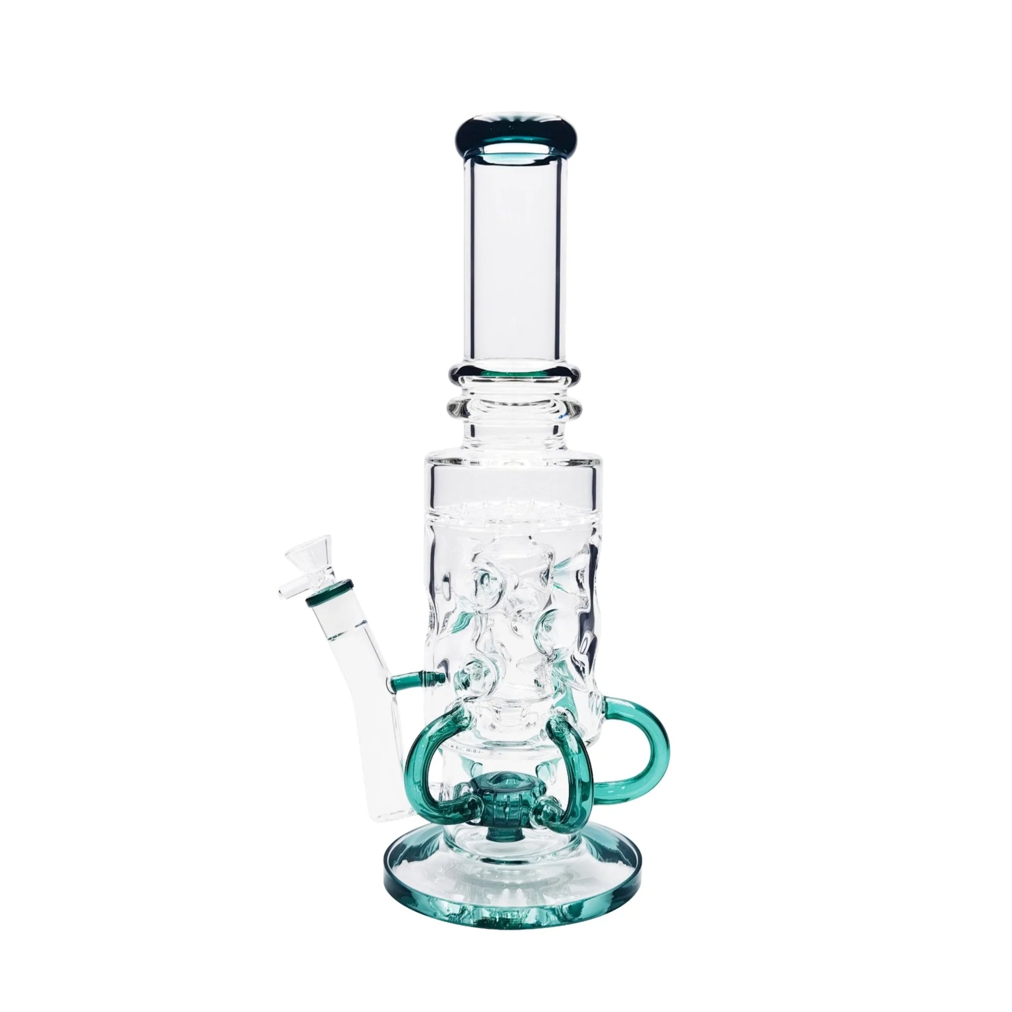Tubular Swiss Perc Bong - 15in - Image 2