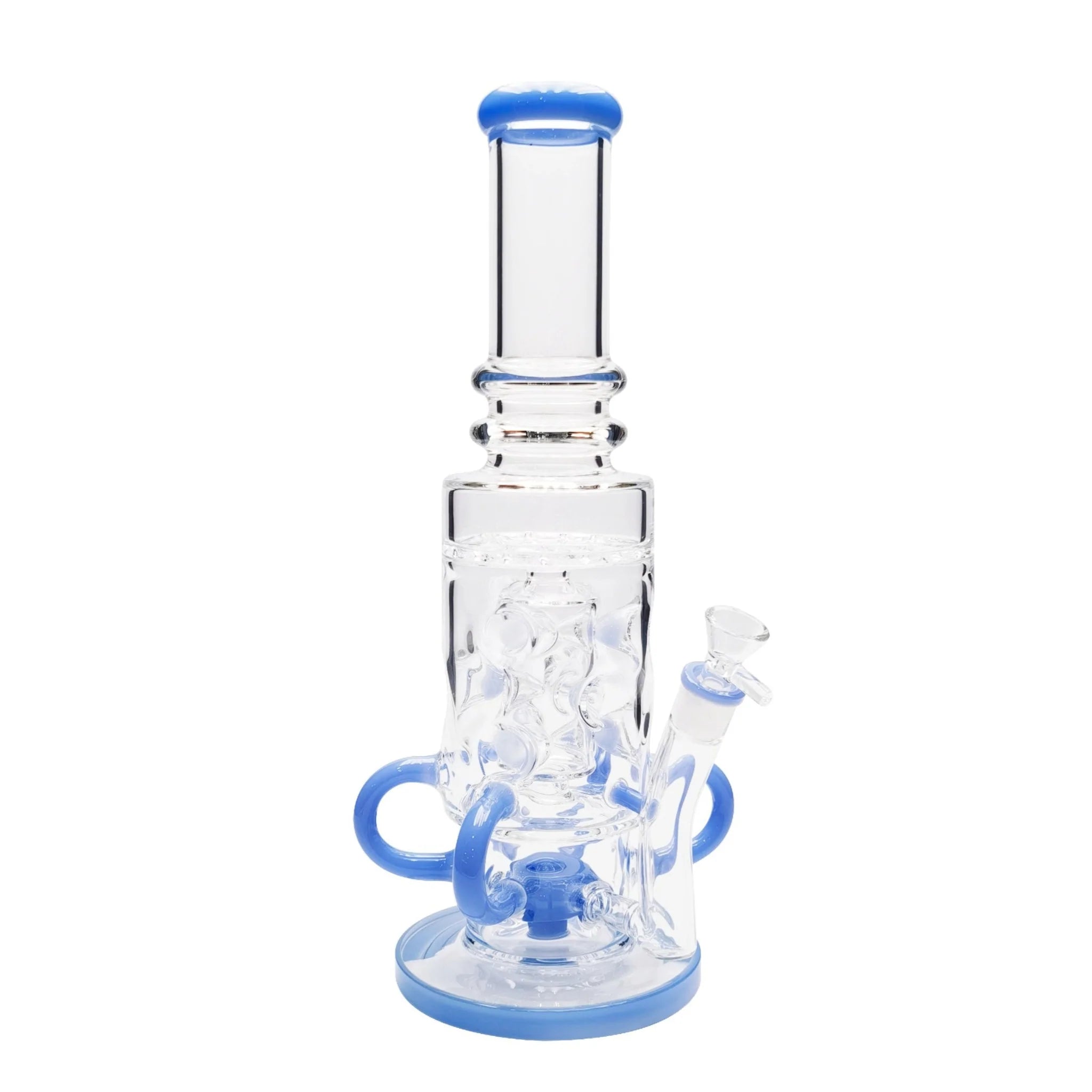 Tubular Swiss Perc Bong - 15in - Image 4