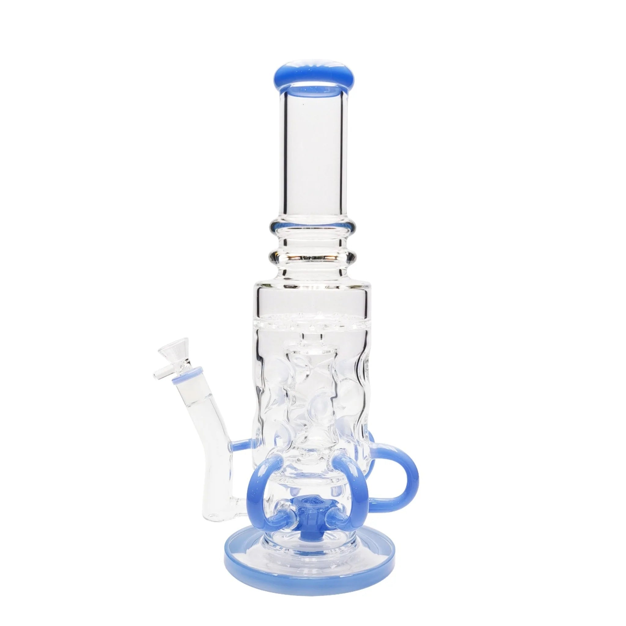 Tubular Swiss Perc Bong - 15in - Image 5