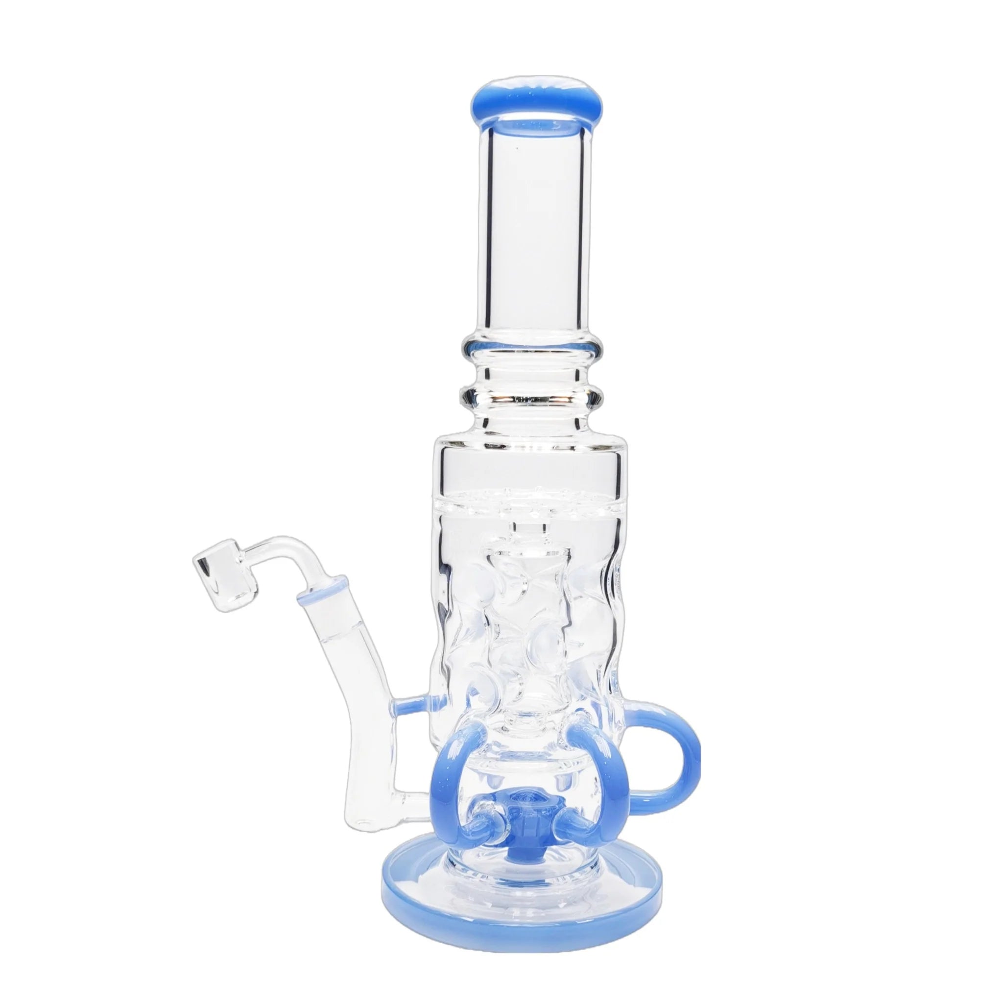 Tubular Swiss Perc Bong - 15in - Image 6
