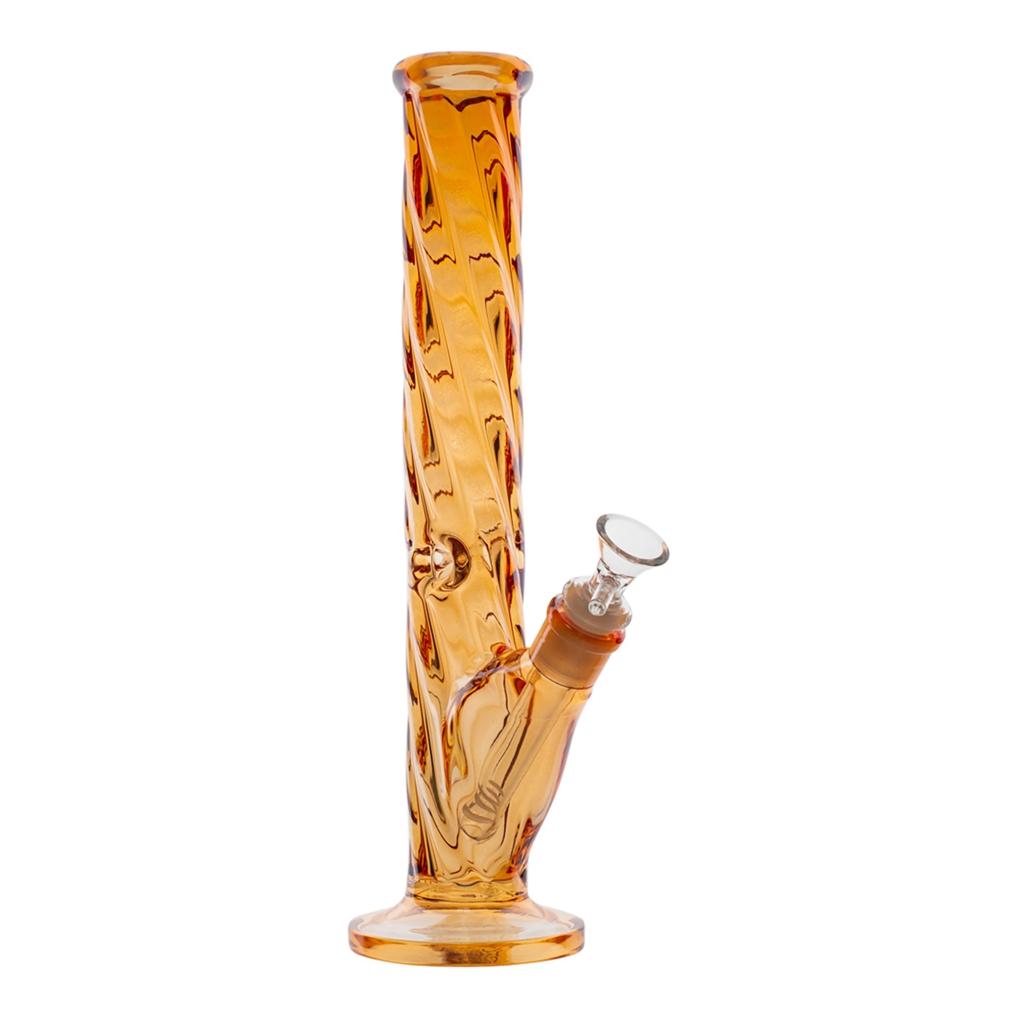 Twisted Rainbow Straight Tube Bong - 12.5in - Image 2