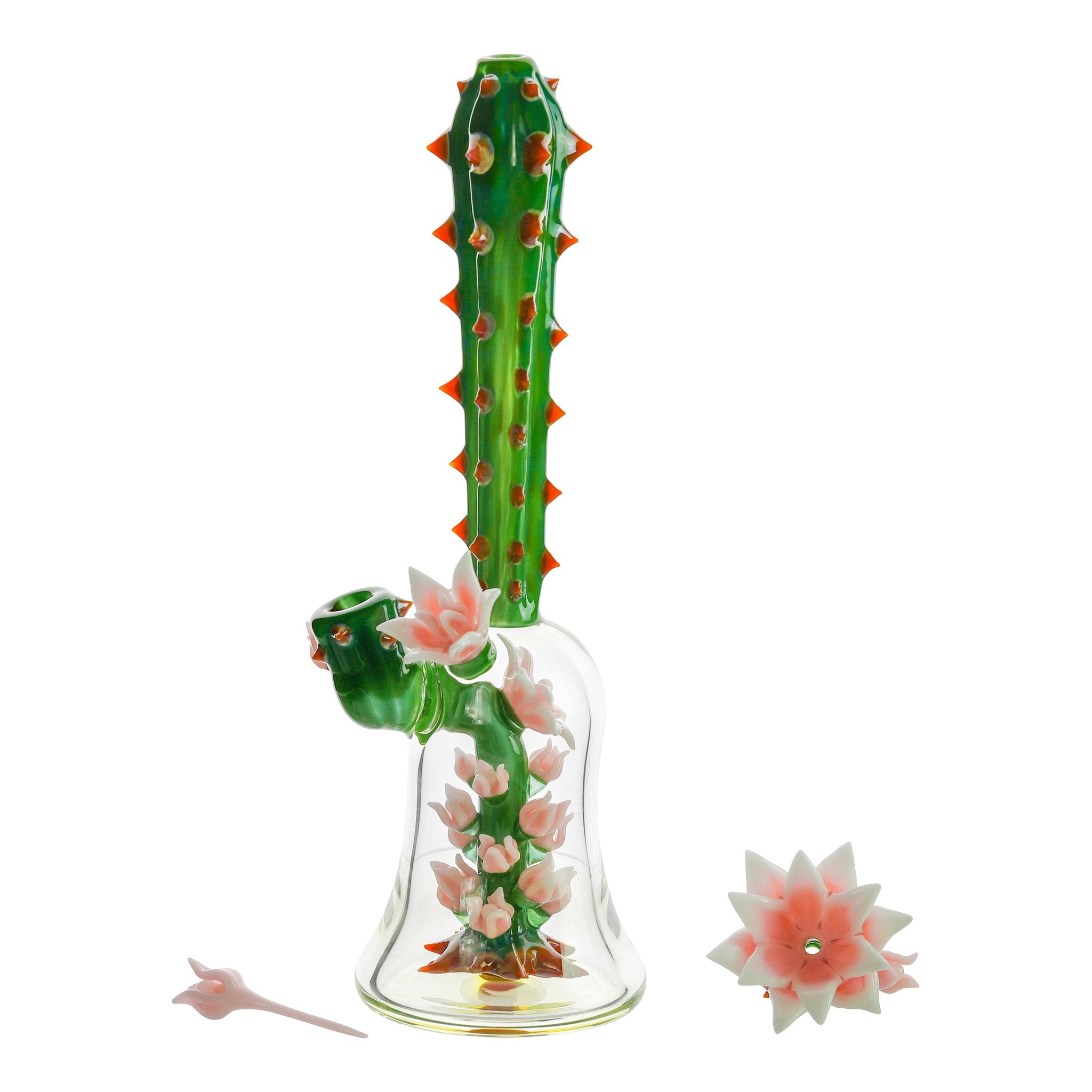 Unparalleled Glass Flower Perc Terrarium - 9in - Image 2