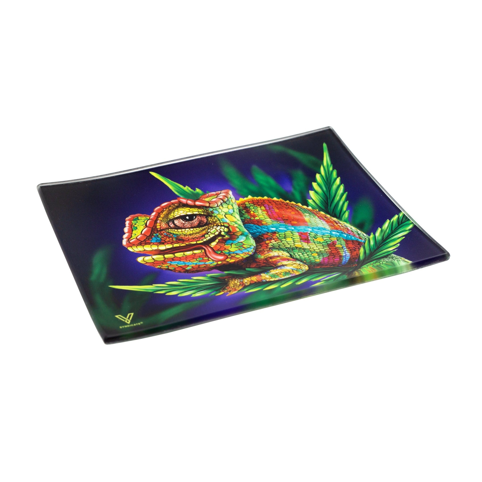 V Syndicate Cloud 9 Chameleon Glass Rolling Tray - Image 3