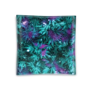 V Syndicate Cosmic Chronic Square Glass Ashtray - 4.5in