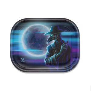 V Syndicate Dark Traveler Metal Rolling Tray - 10.5in