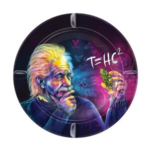V Syndicate T=HC2 Einstein Round Metal Ashtray - 5in