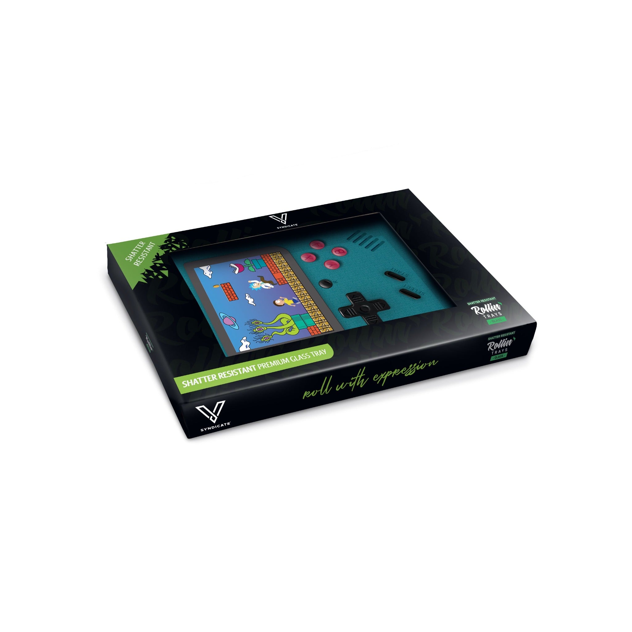V Syndicate Game Head Glass Rolling Tray - Image 2