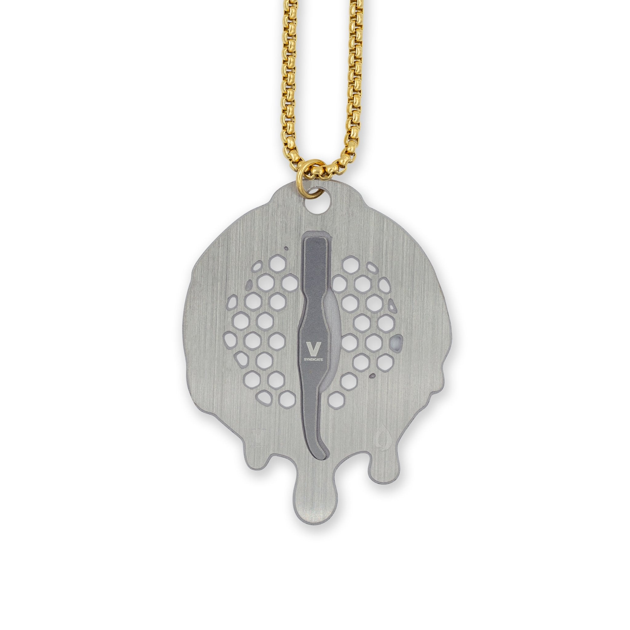 V Syndicate Honey Comb Dabit Necklace - Image 2