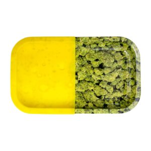 V Syndicate Oil n Buds Hybrid Metal Tray w/ Dab Mat - 11in