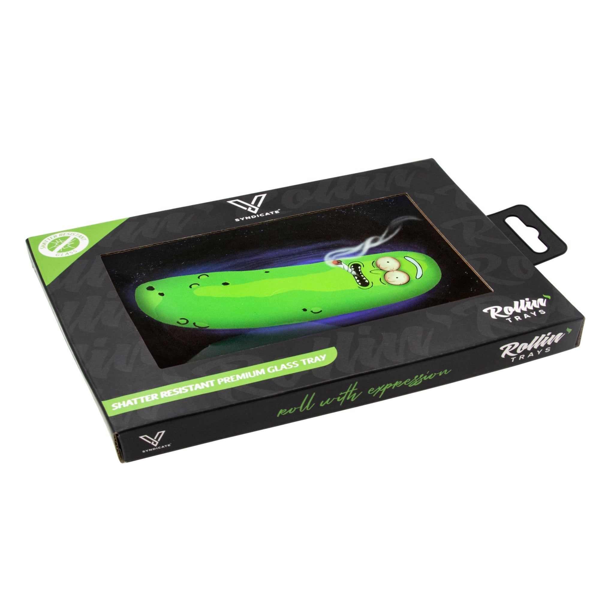 V Syndicate Pickle Glass Rolling Tray - Image 2