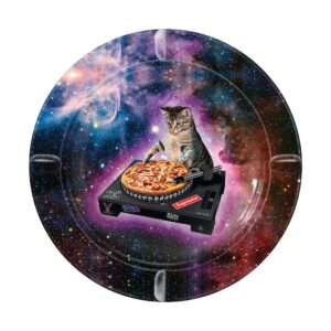 V Syndicate Pussy Vinyl Round Metal Ashtray - 5in