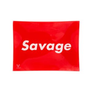 V Syndicate Savage Glass Rolling Tray