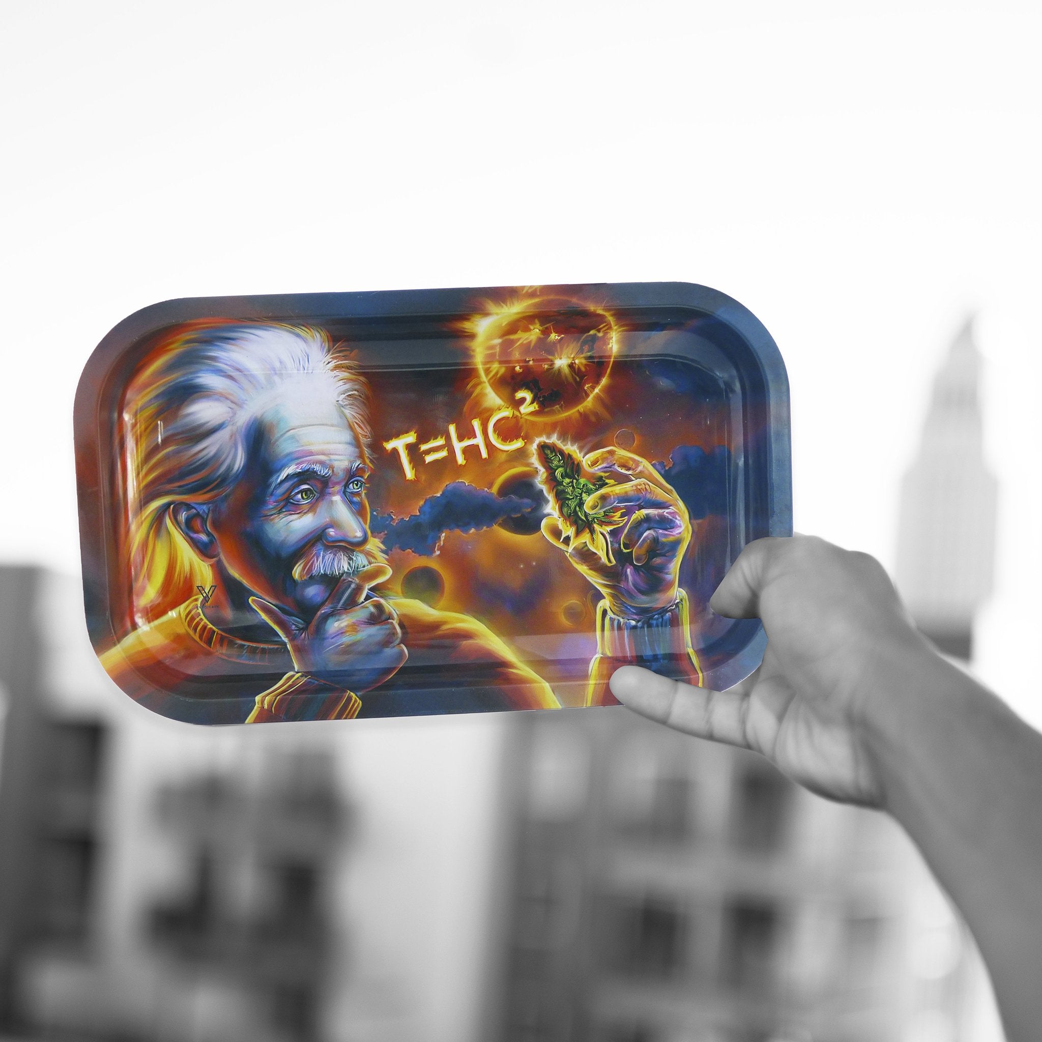 V Syndicate T=HC2 Einstein Metal Rolling Tray - Image 5