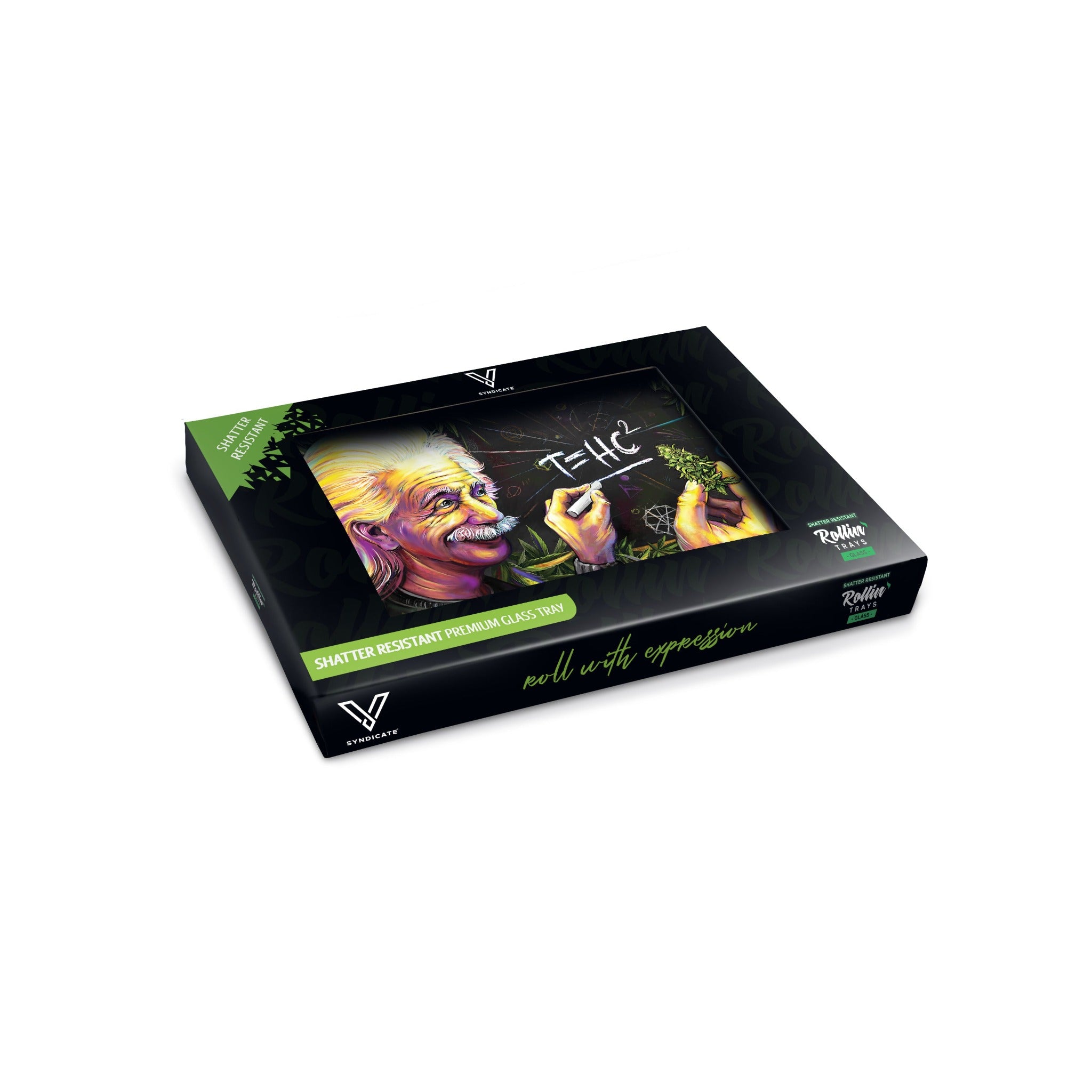 V Syndicate T=HC2 Glass Rolling Tray - Image 2