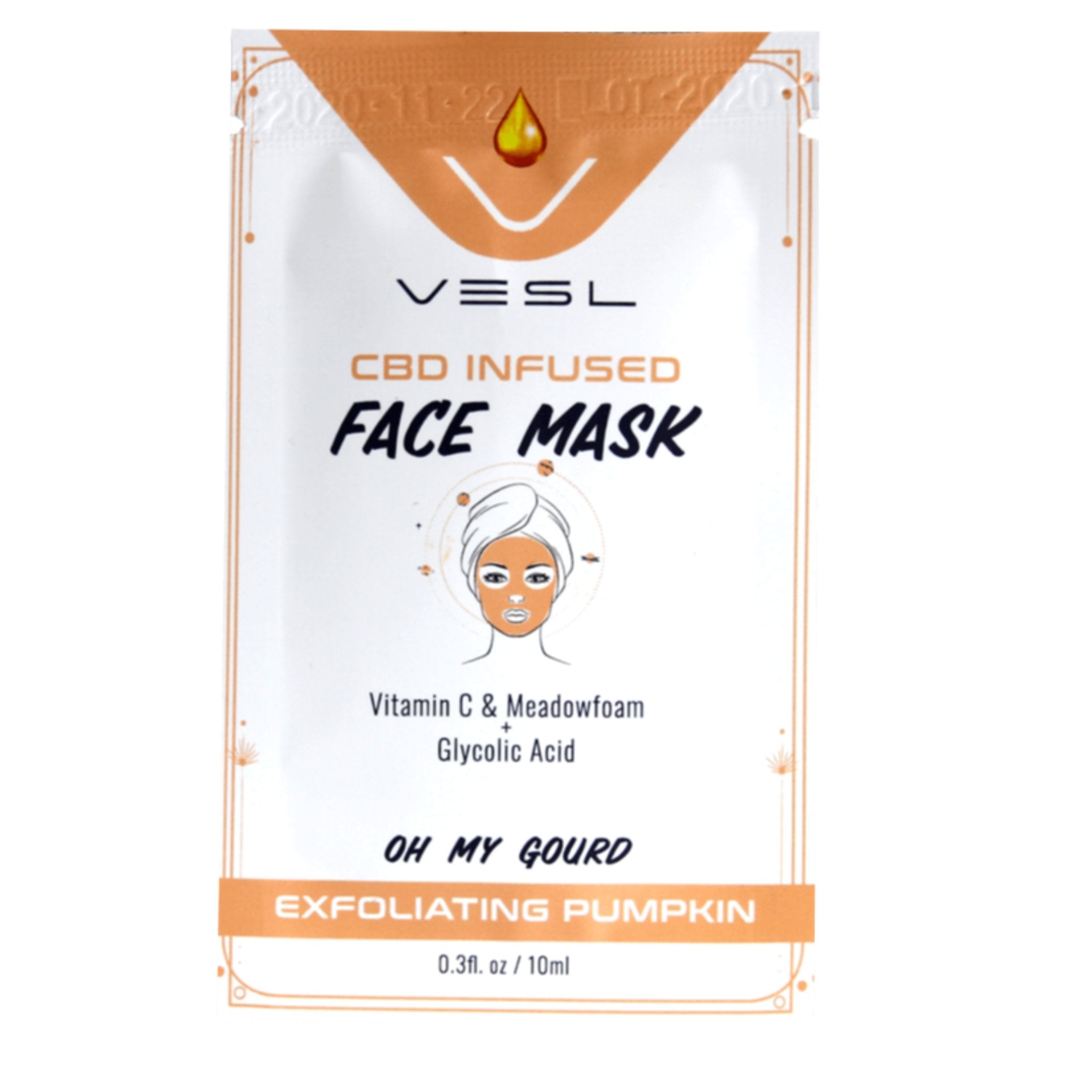 Vesl Oils CBD Face Mask - 10mg - Image 2