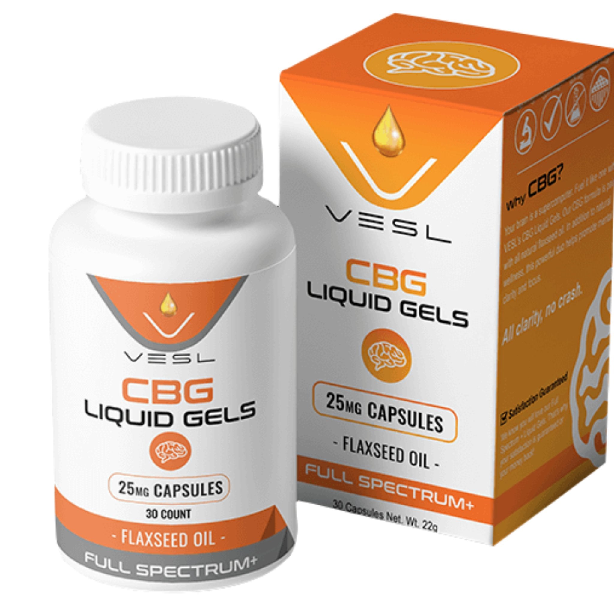 Vesl Oils CBG Capsules - 750mg